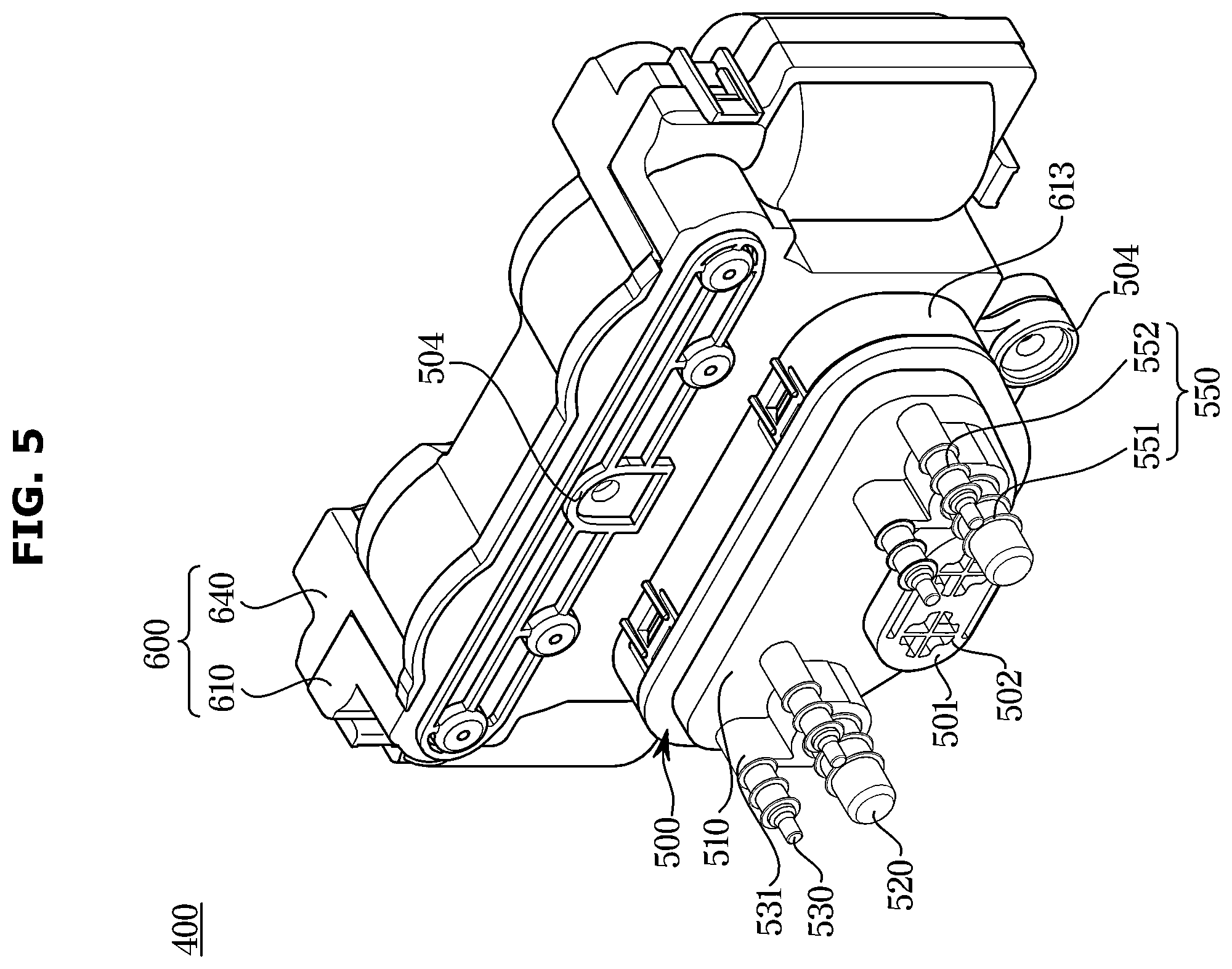Patent US12448719 Figure 5 – Washing machine