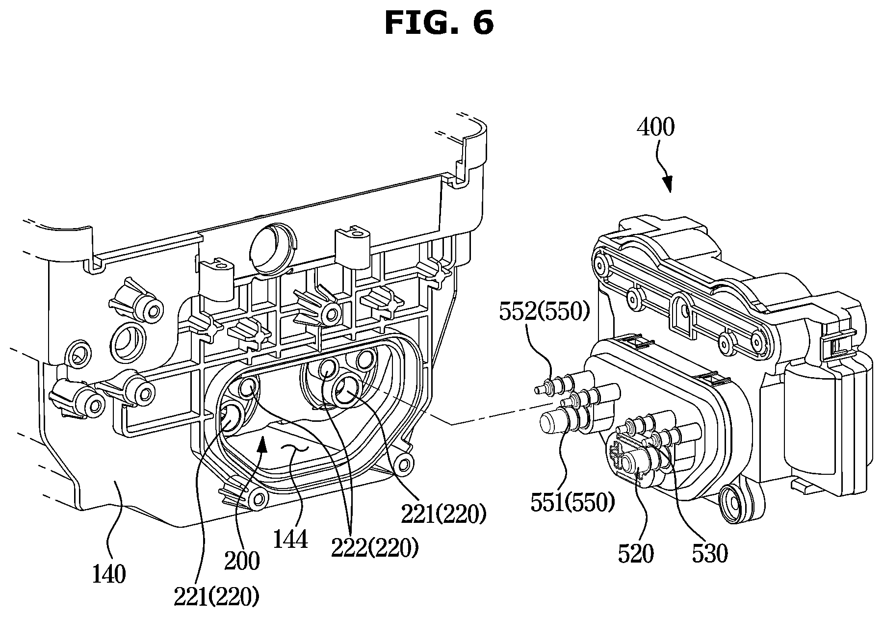 Patent US12448719 Figure 6 – Washing machine