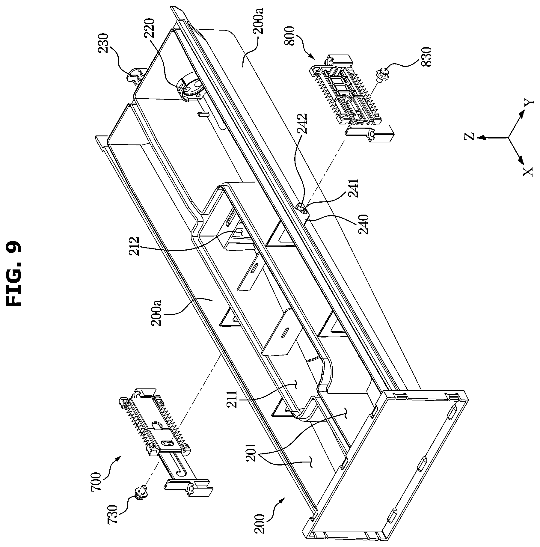 Patent US12448719 Figure 9 – Washing machine