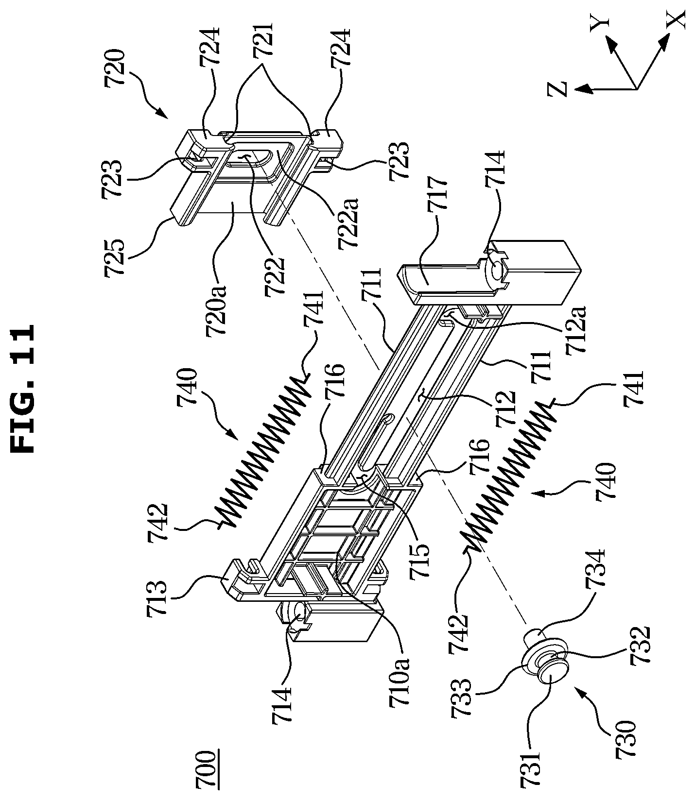 Patent US12448719 Figure 11 – Washing machine