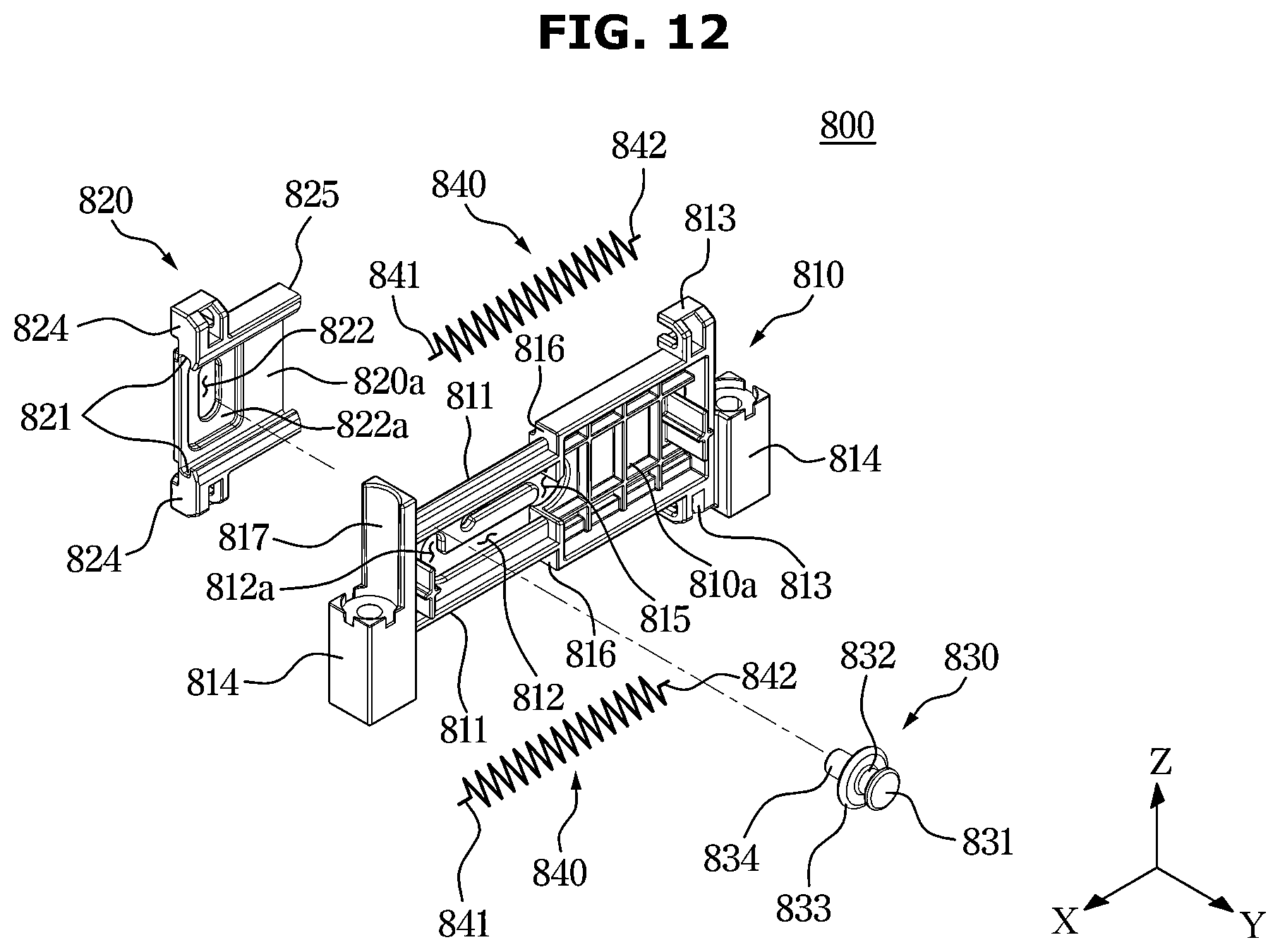 Patent US12448719 Figure 12 – Washing machine