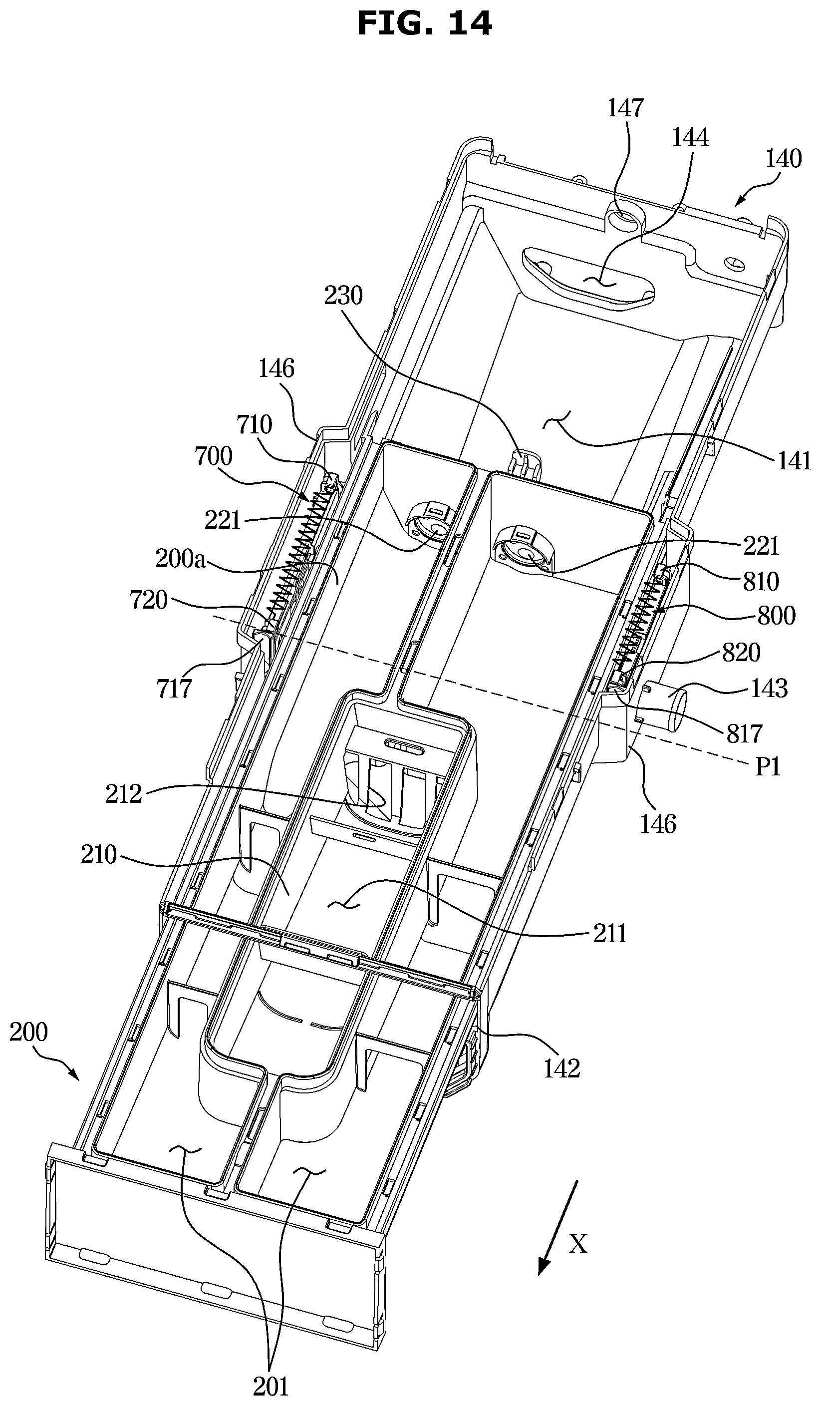 Patent US12448719 Figure 14 – Washing machine