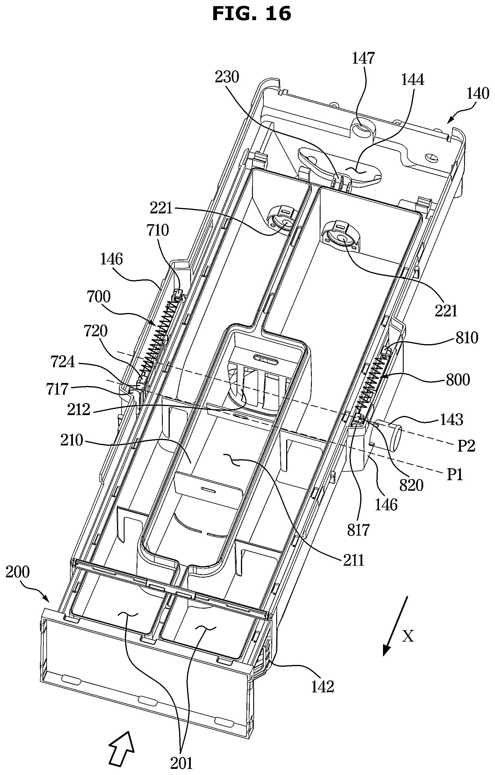 Patent US12448719 Figure 16 – Washing machine