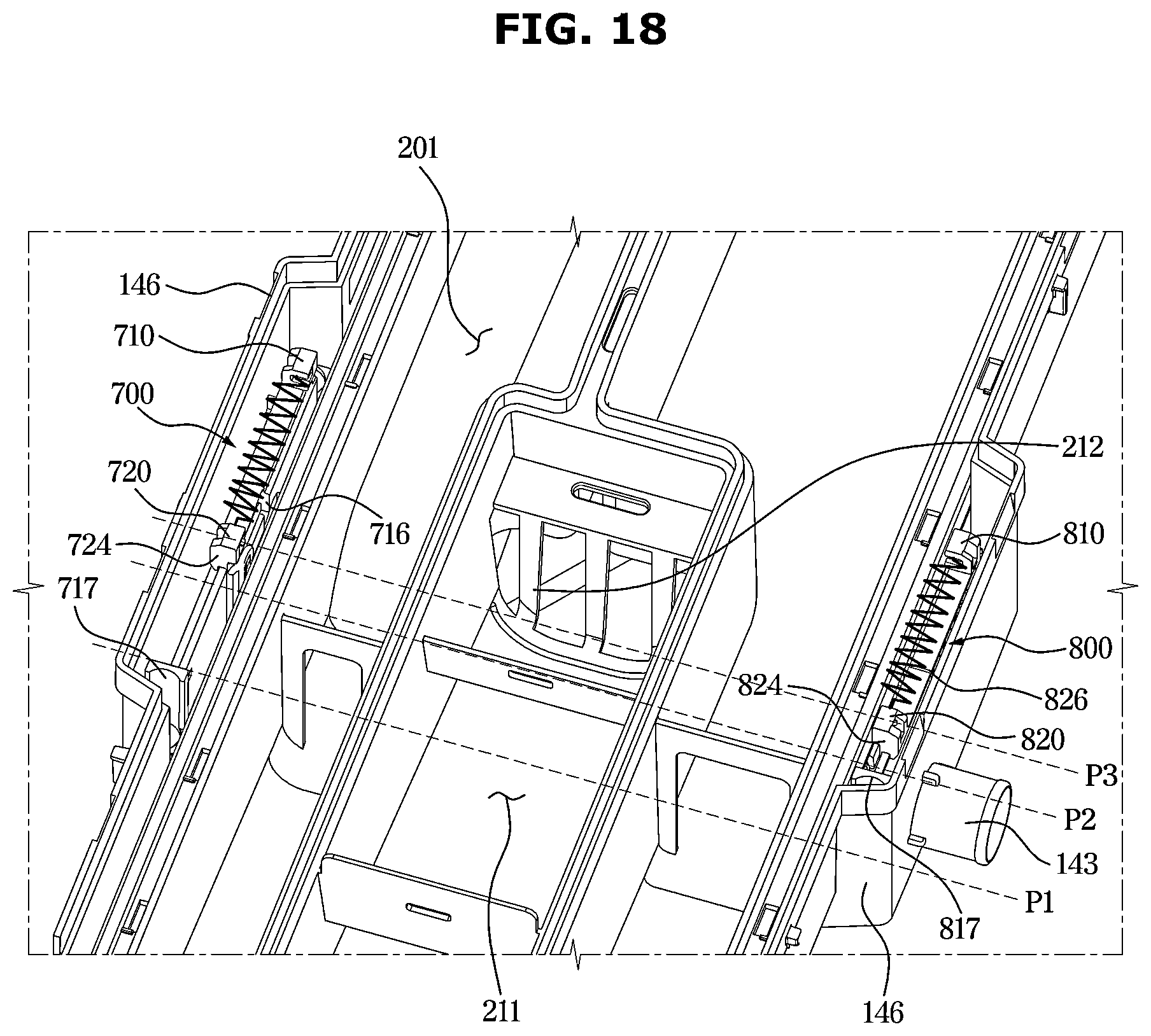 Patent US12448719 Figure 18 – Washing machine