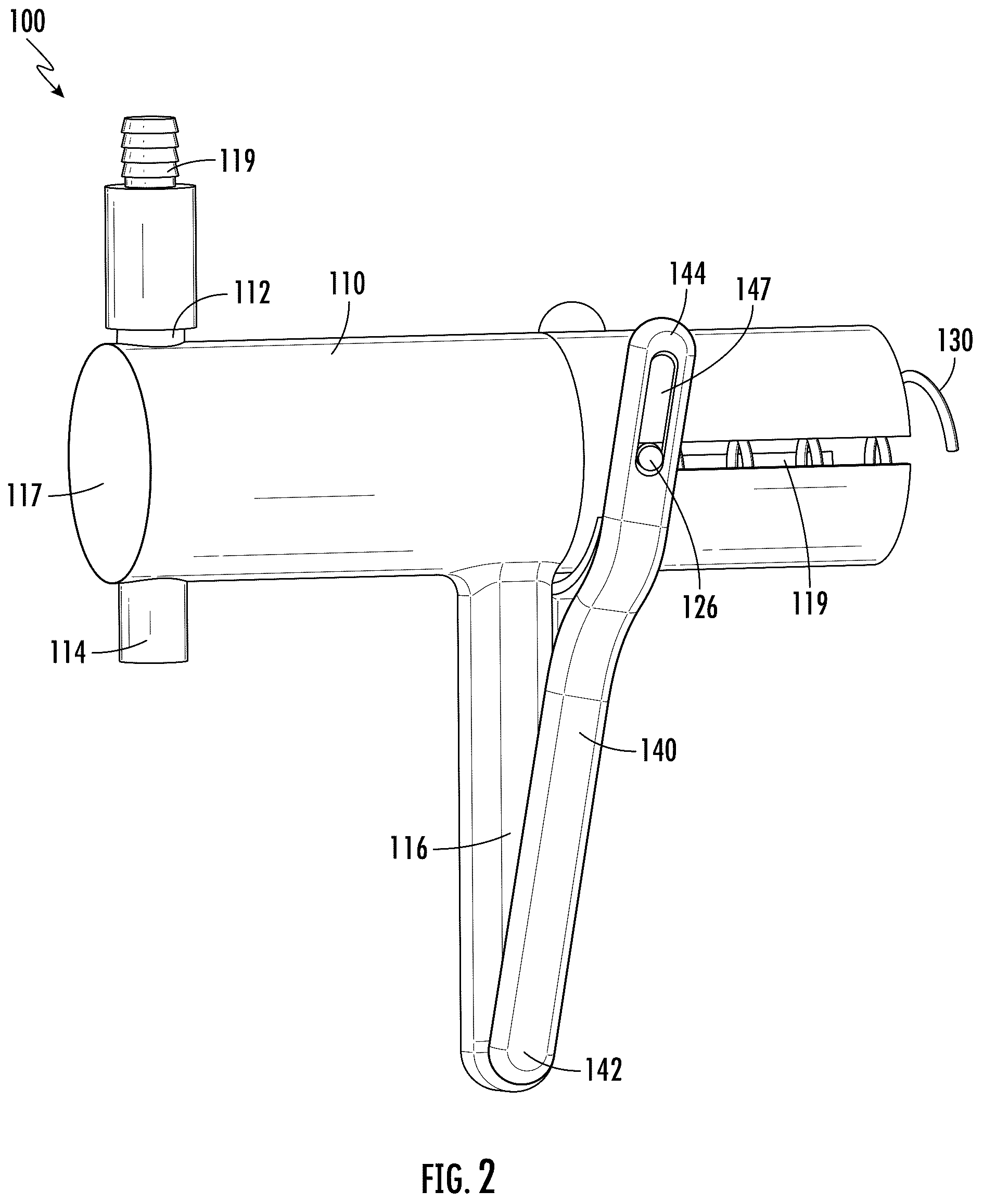 Patent US12448720 Figure 2 – Dispensing system and method of use