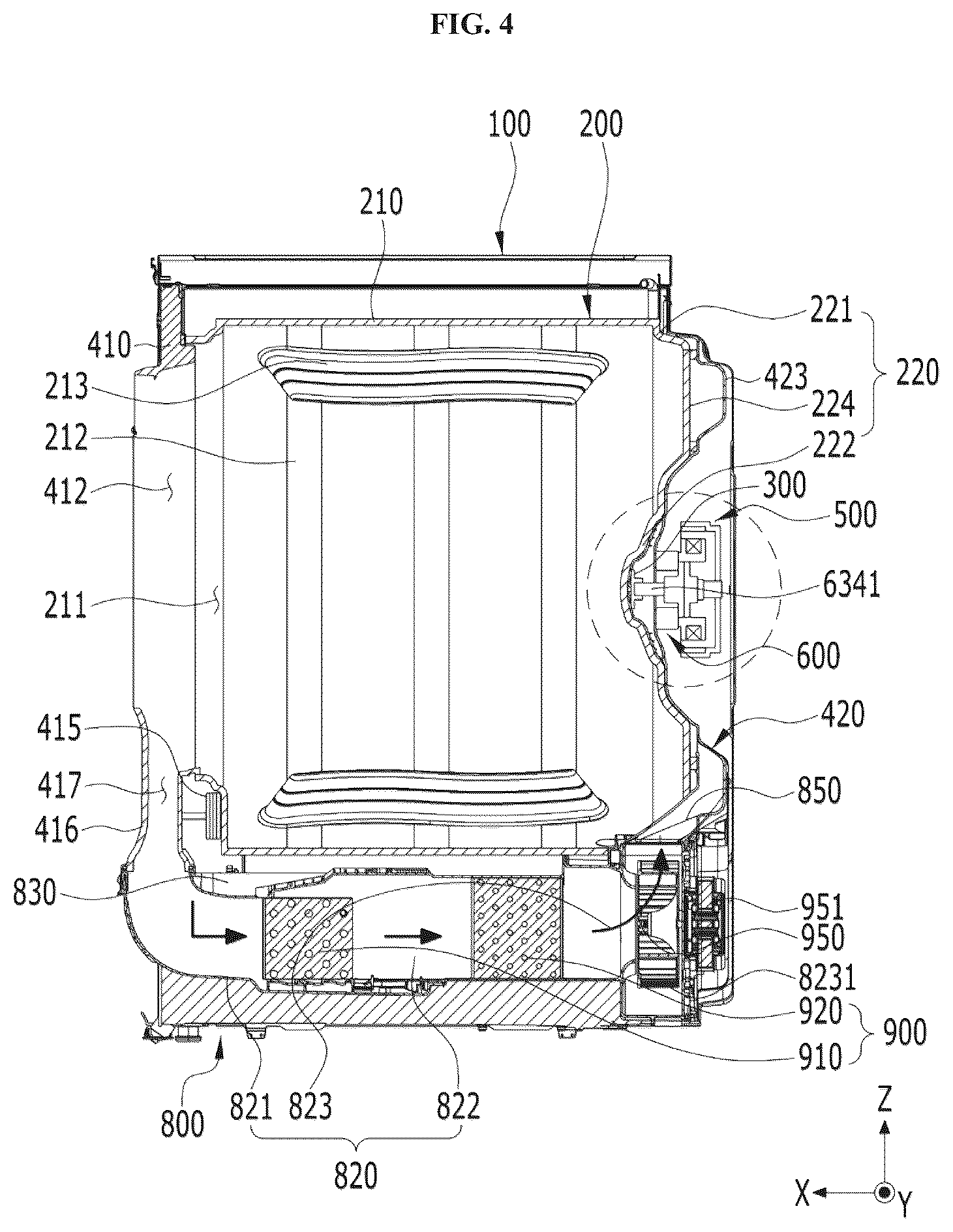 Patent US12448721 Figure 4 – Laundry treating apparatus