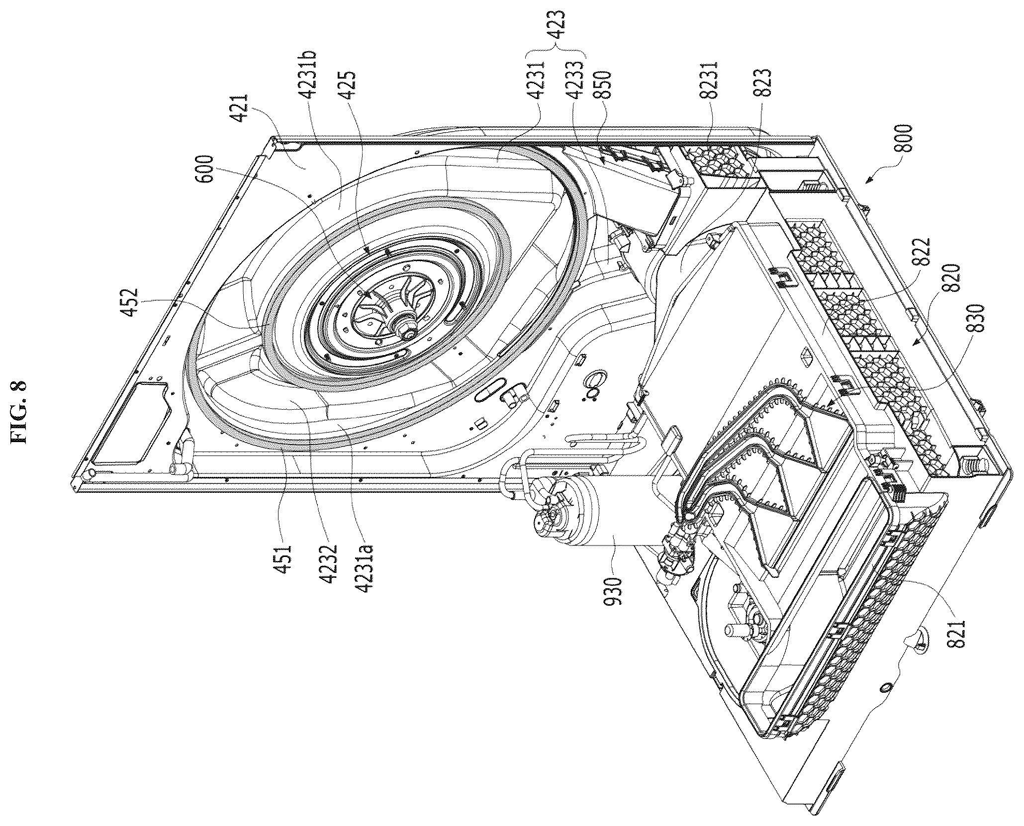 Patent US12448721 Figure 8 – Laundry treating apparatus