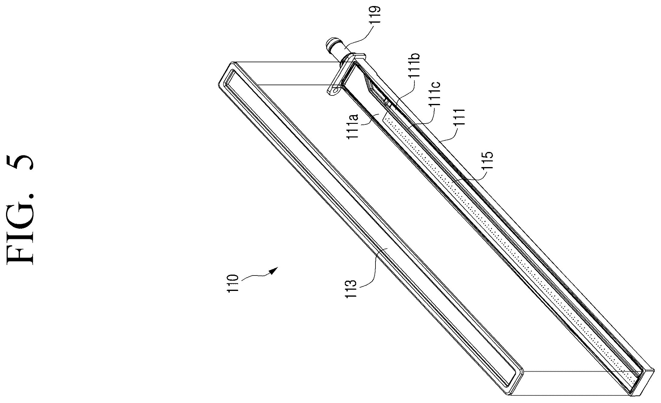 Patent US12448723 Figure 5 – Washing machine with dryer