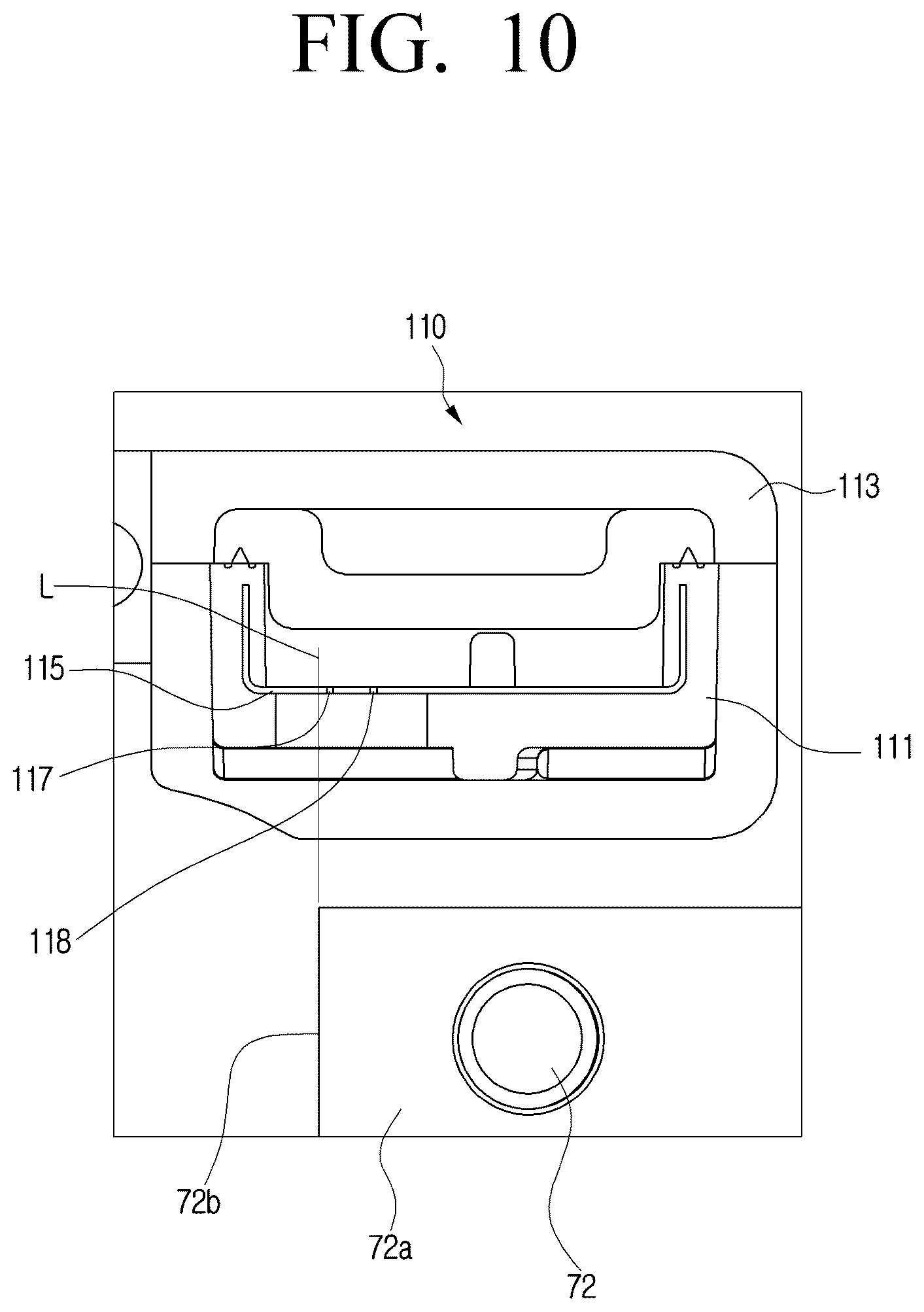 Patent US12448723 Figure 10 – Washing machine with dryer