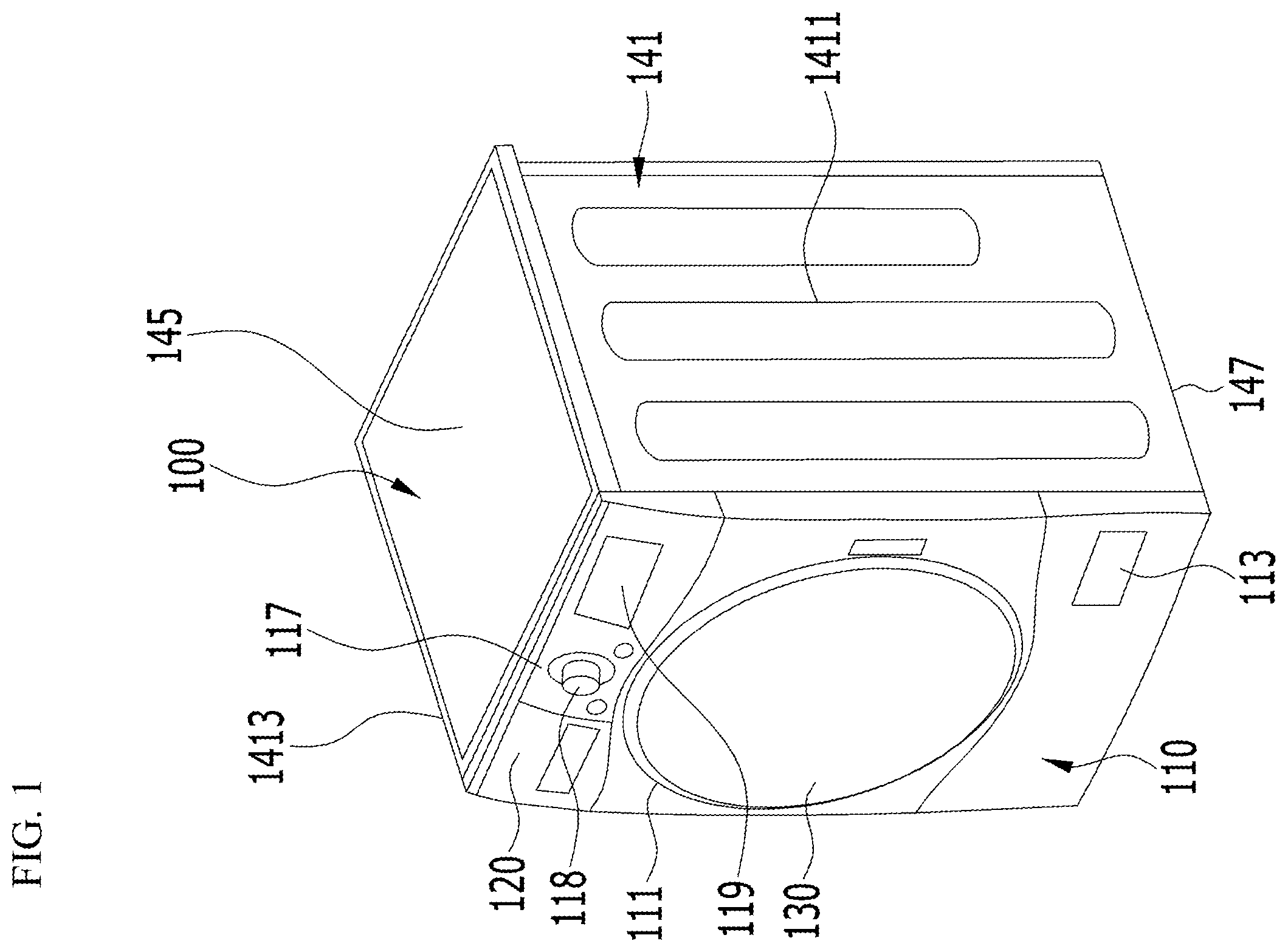 Patent US12448724 Figure 1 – Laundry treating apparatus
