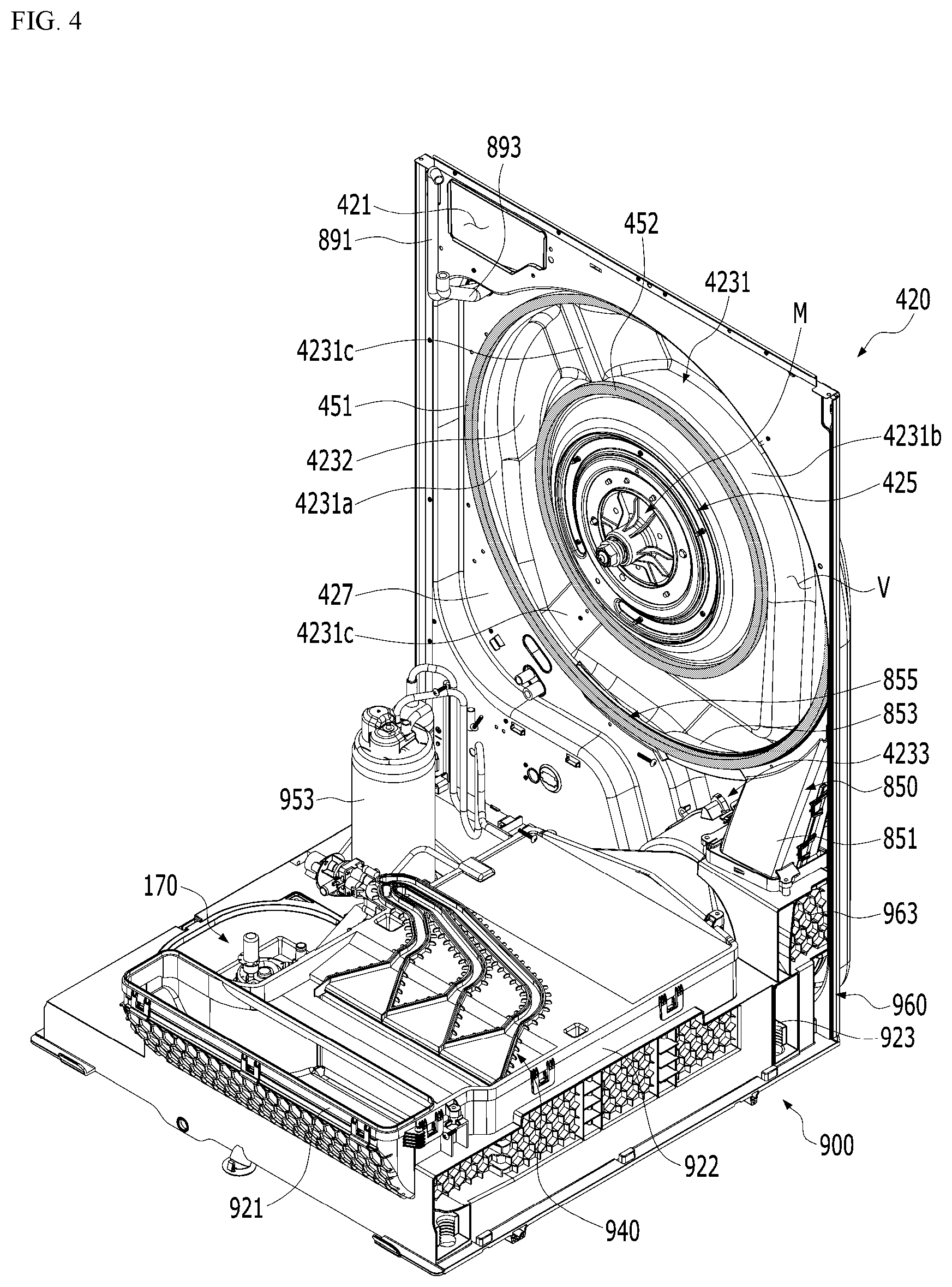 Patent US12448725 Figure 4 – Laundry treating apparatus