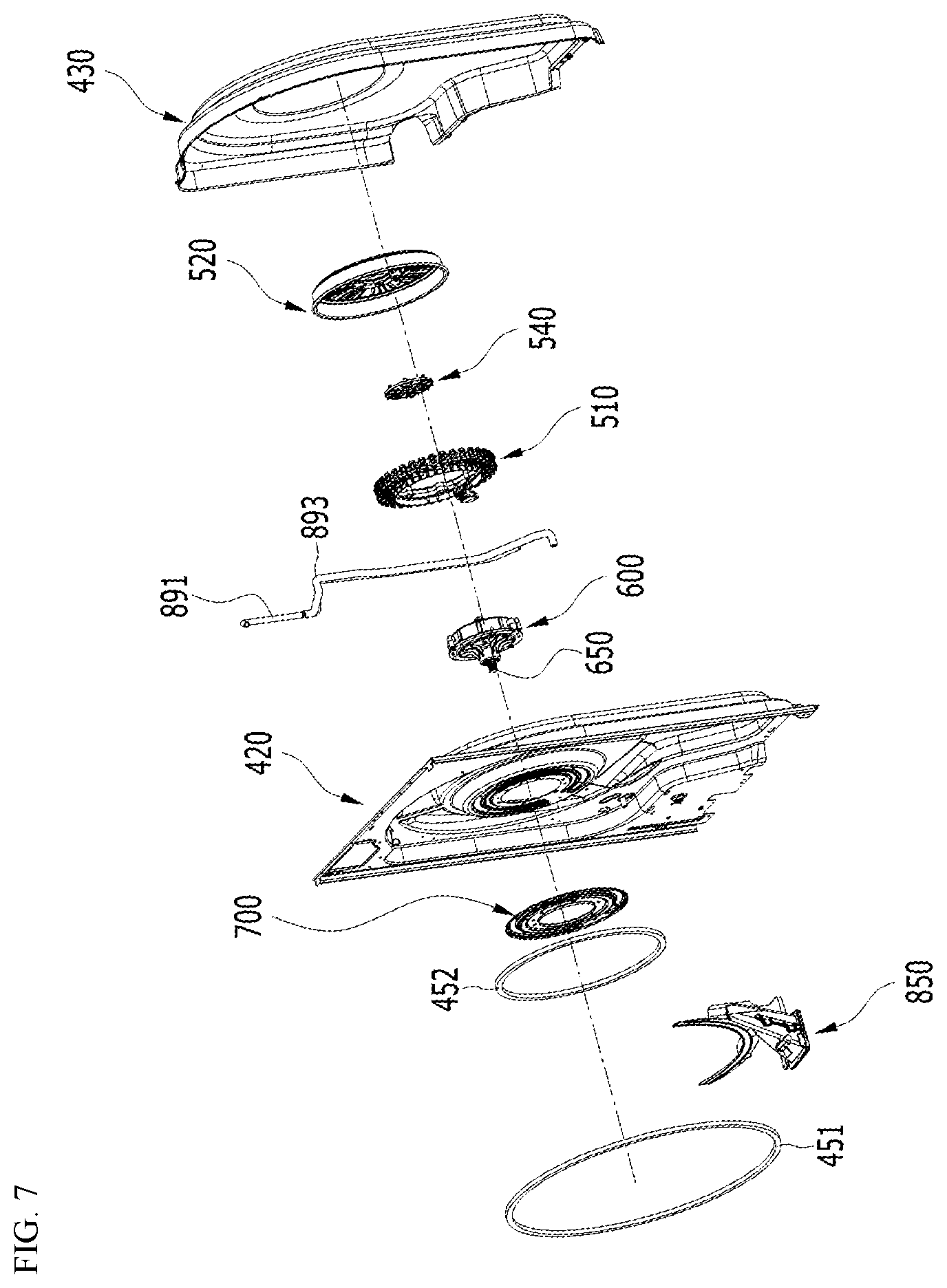 Patent US12448725 Figure 7 – Laundry treating apparatus