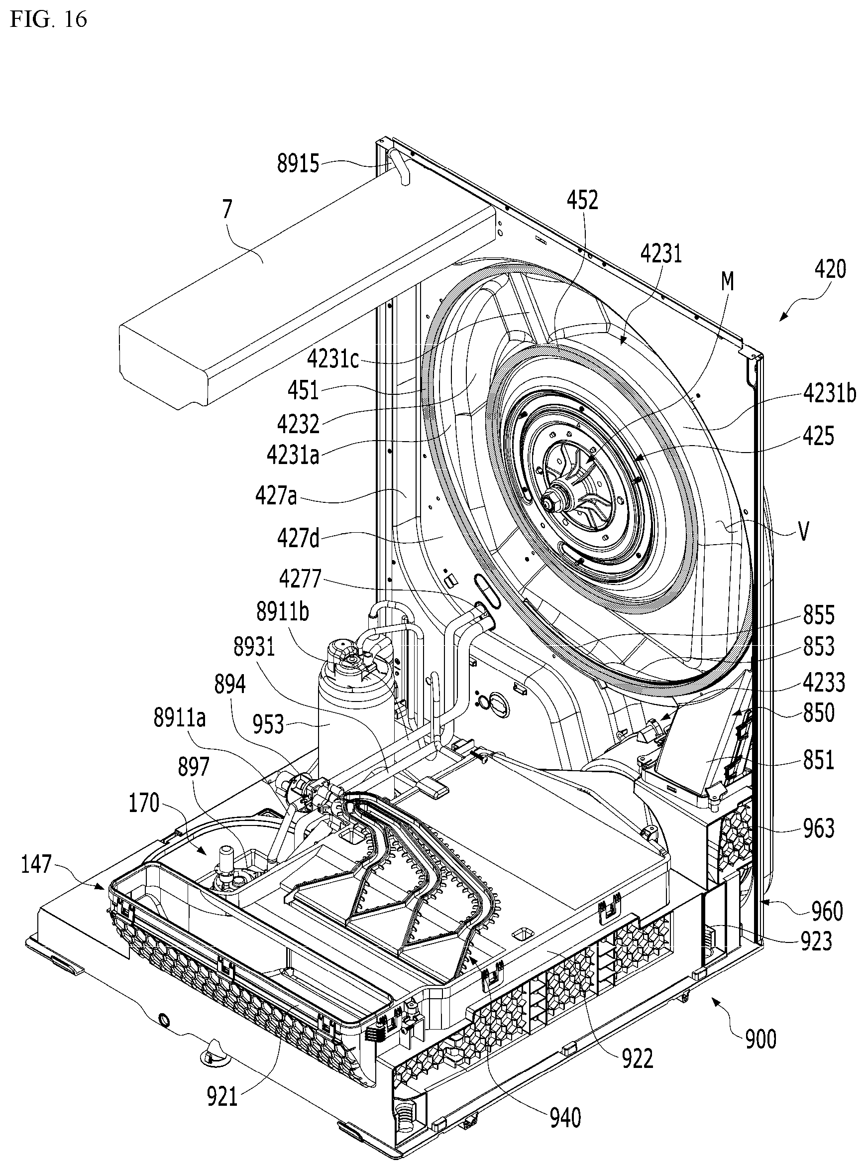 Patent US12448725 Figure 16 – Laundry treating apparatus