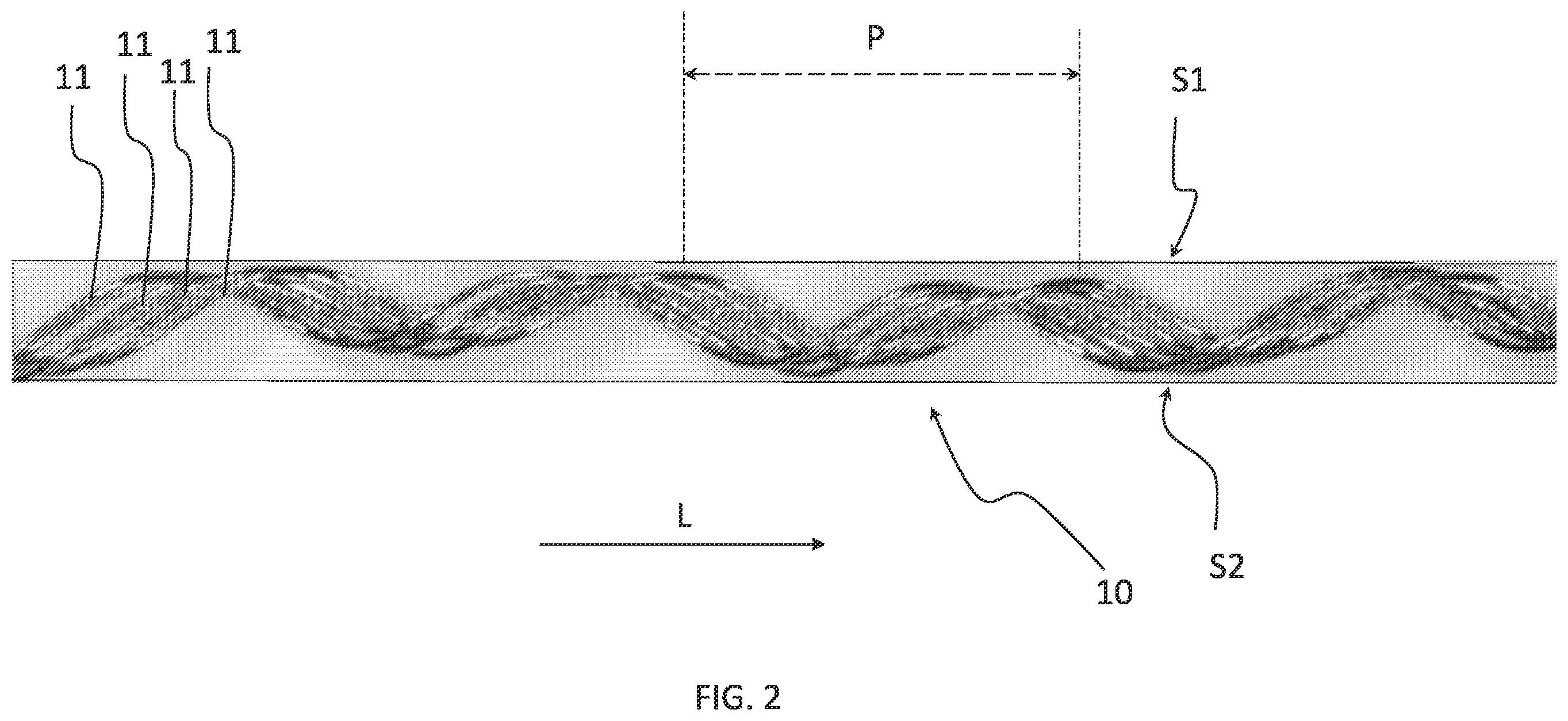 Patent US12448729 Figure 2 – Vehicle wheels and tyre comprising said metallic reinforcing cord