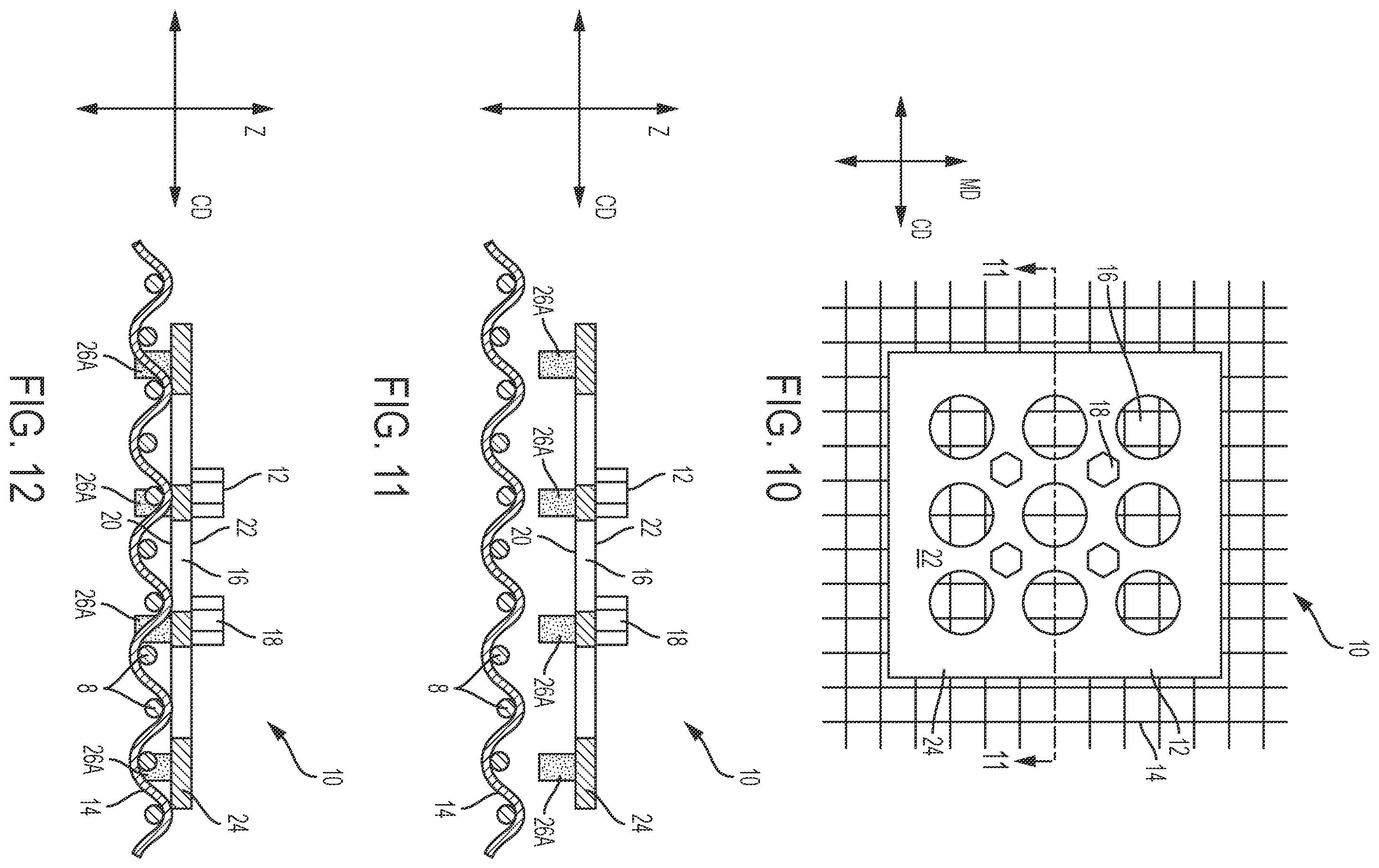 Patent US12448732 Figure 8 – Deflecting member for making fibrous structures