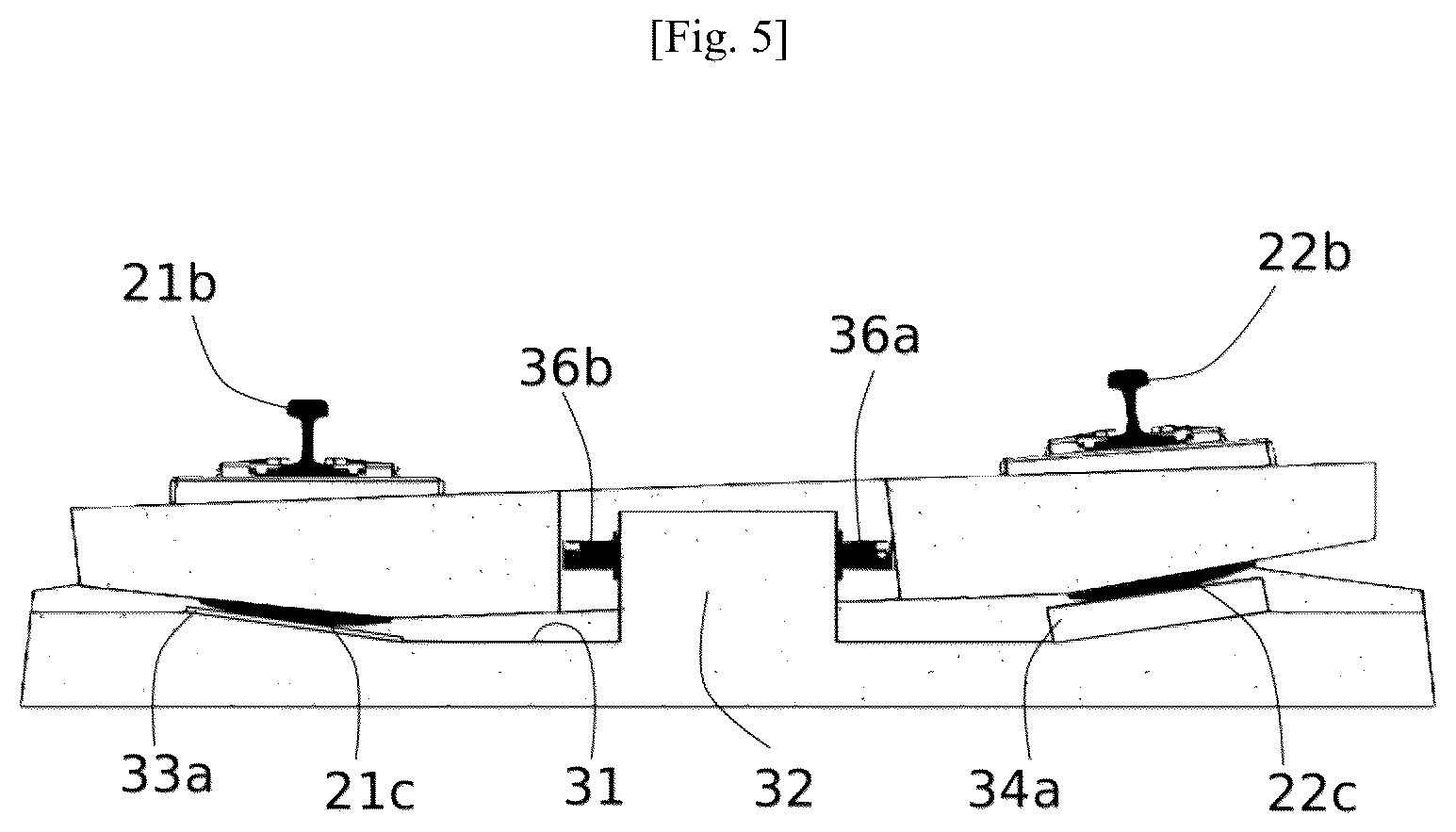 Patent US12448736 Figure 3 – Ballastless track section for a rail vehicle