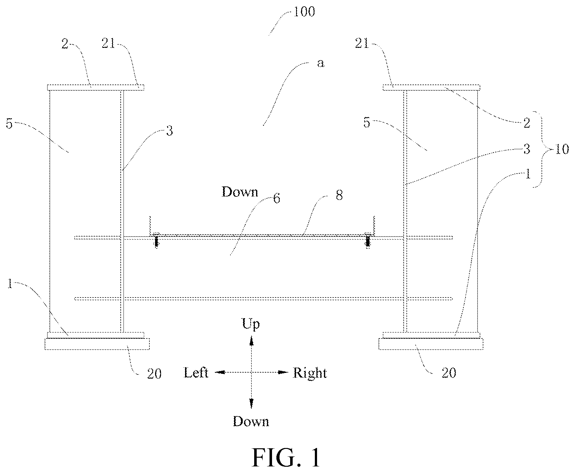 Patent US12448737 Figure 1 – Guide rail beam, track beam unit, and track beam for rail vehicle