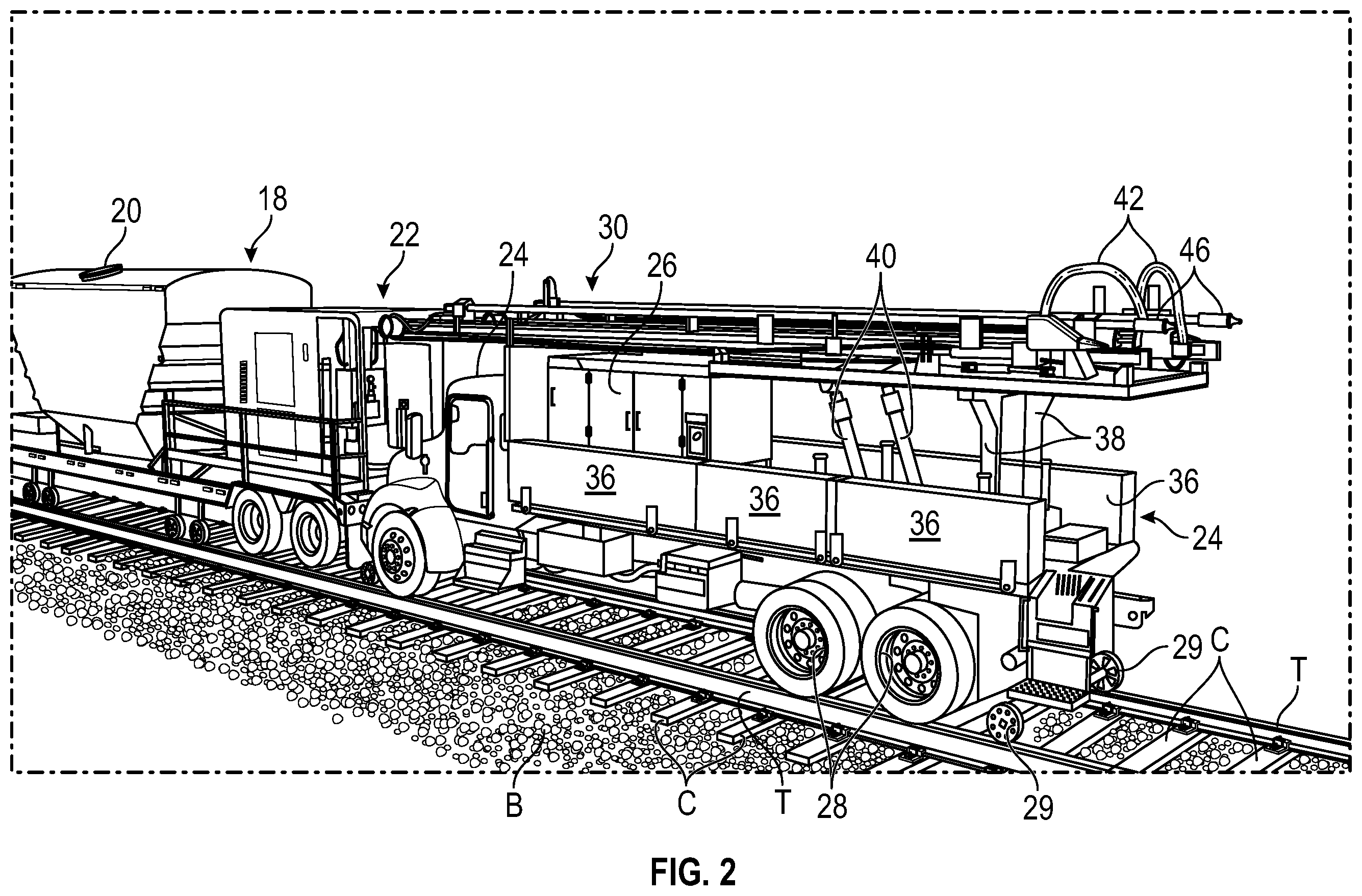 Patent US12448738 Figure 2 – System and method for subgrade stabilization of railroad bed