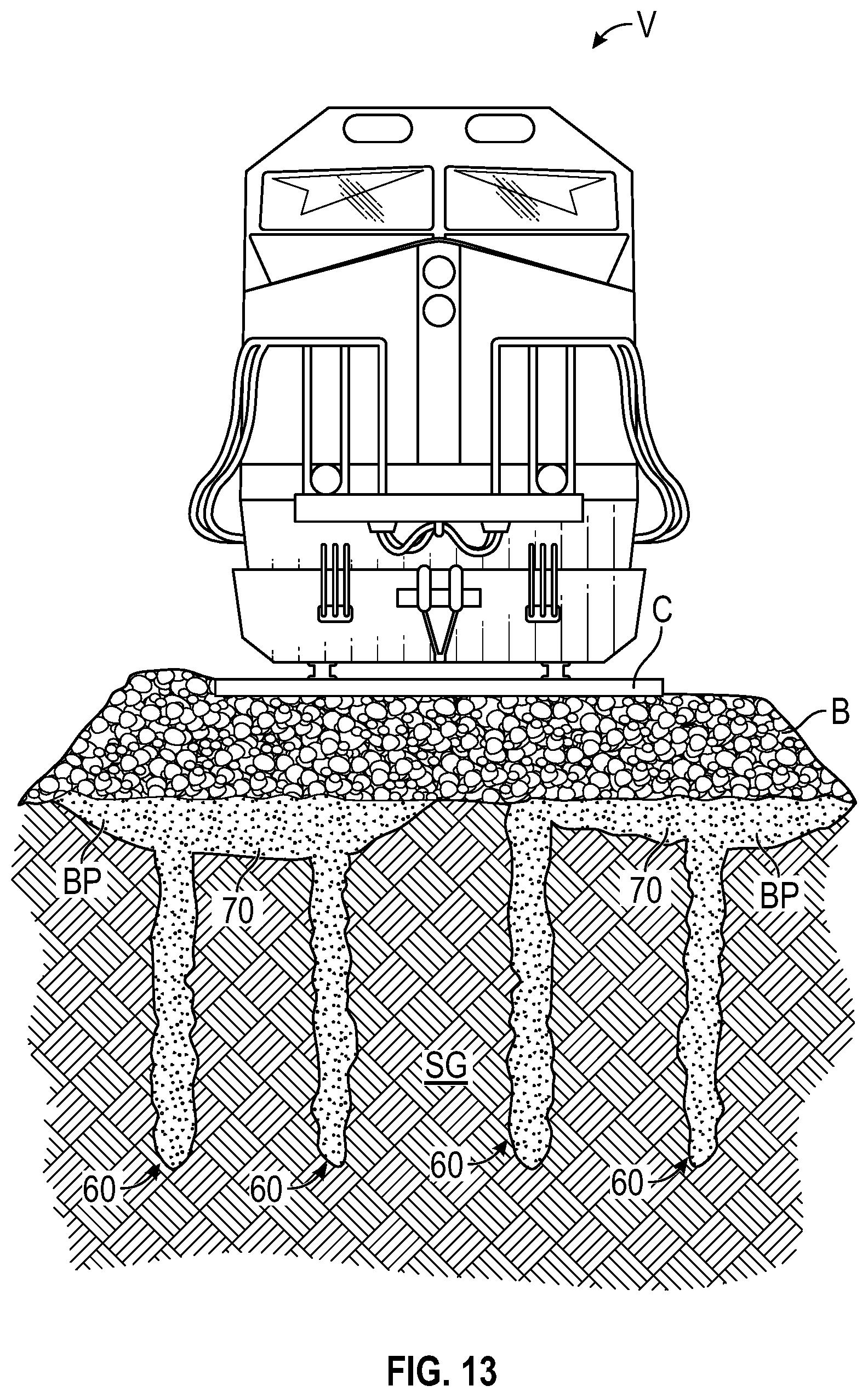 Patent US12448738 Figure 13 – System and method for subgrade stabilization of railroad bed