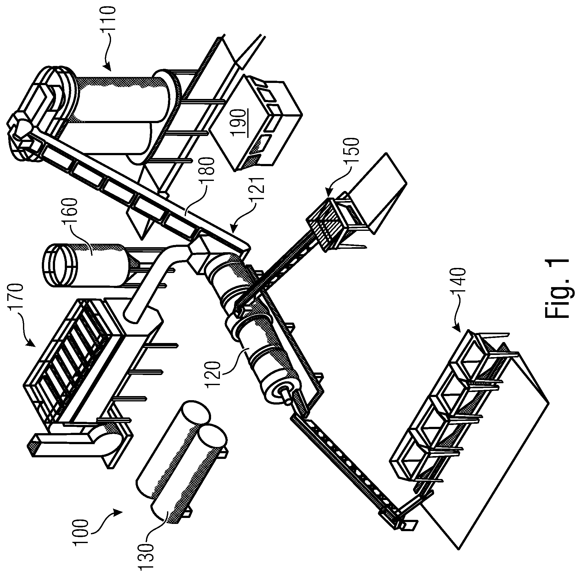 Patent US12448739 Figure 1 – Asphalt mixing plant