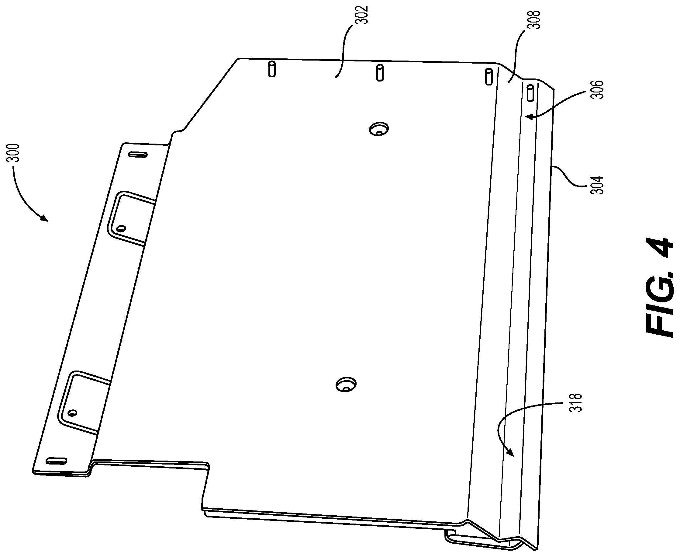 Patent US12448740 Figure 4 – Stepped deflector for a screed assembly