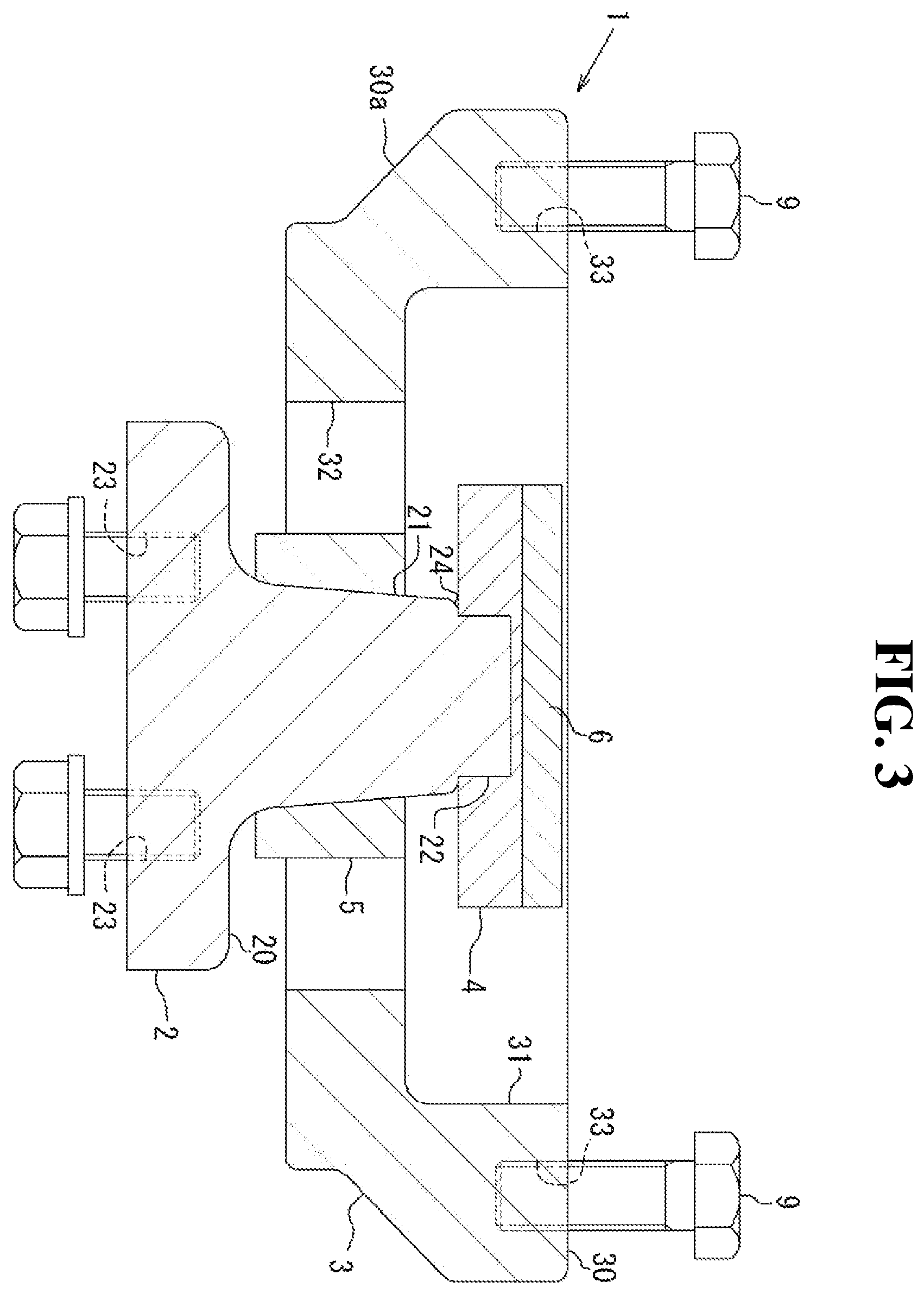Patent US12448741 Figure 3 – Seismic reinforcement device for bridge