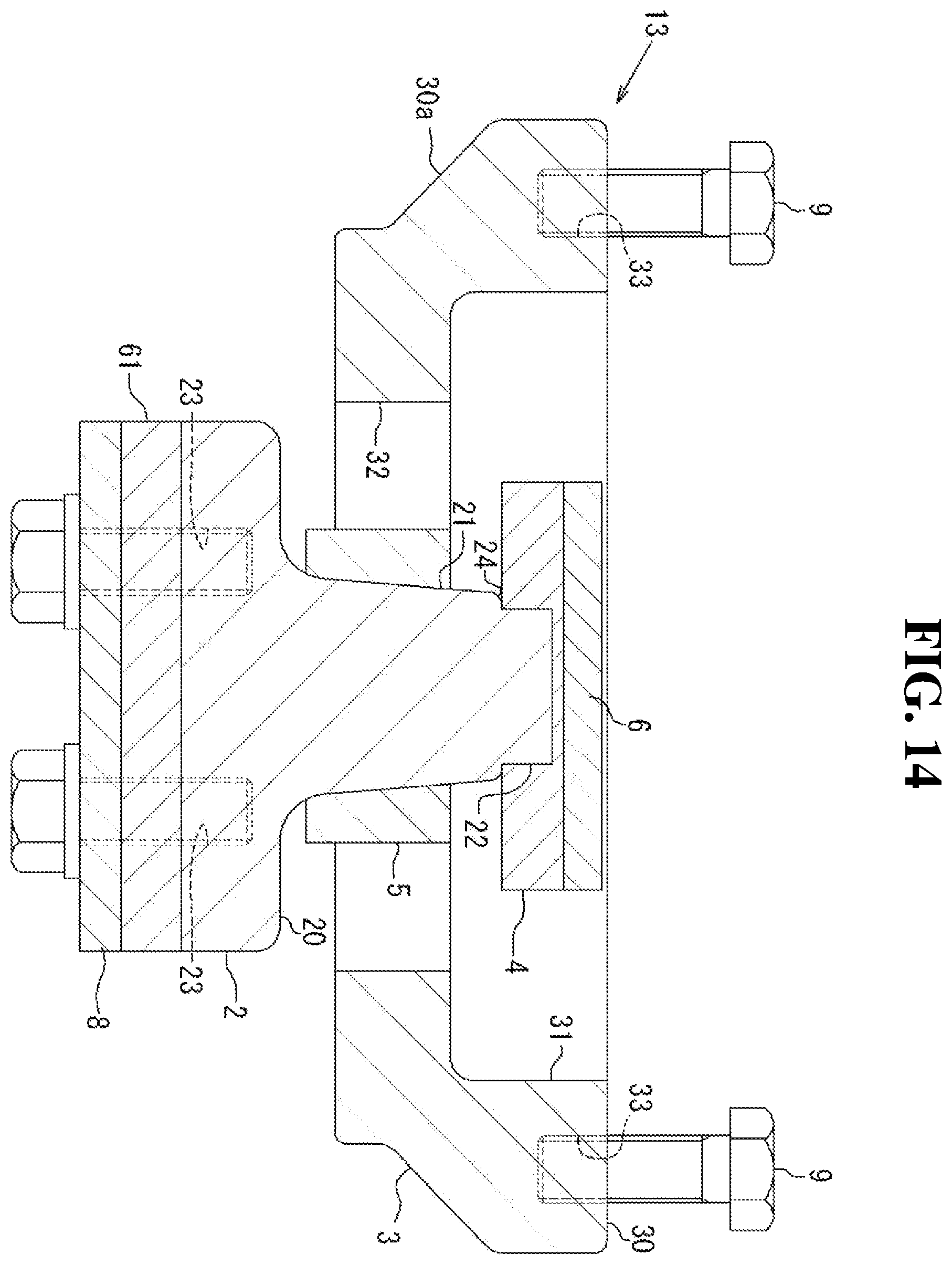 Patent US12448741 Figure 14 – Seismic reinforcement device for bridge