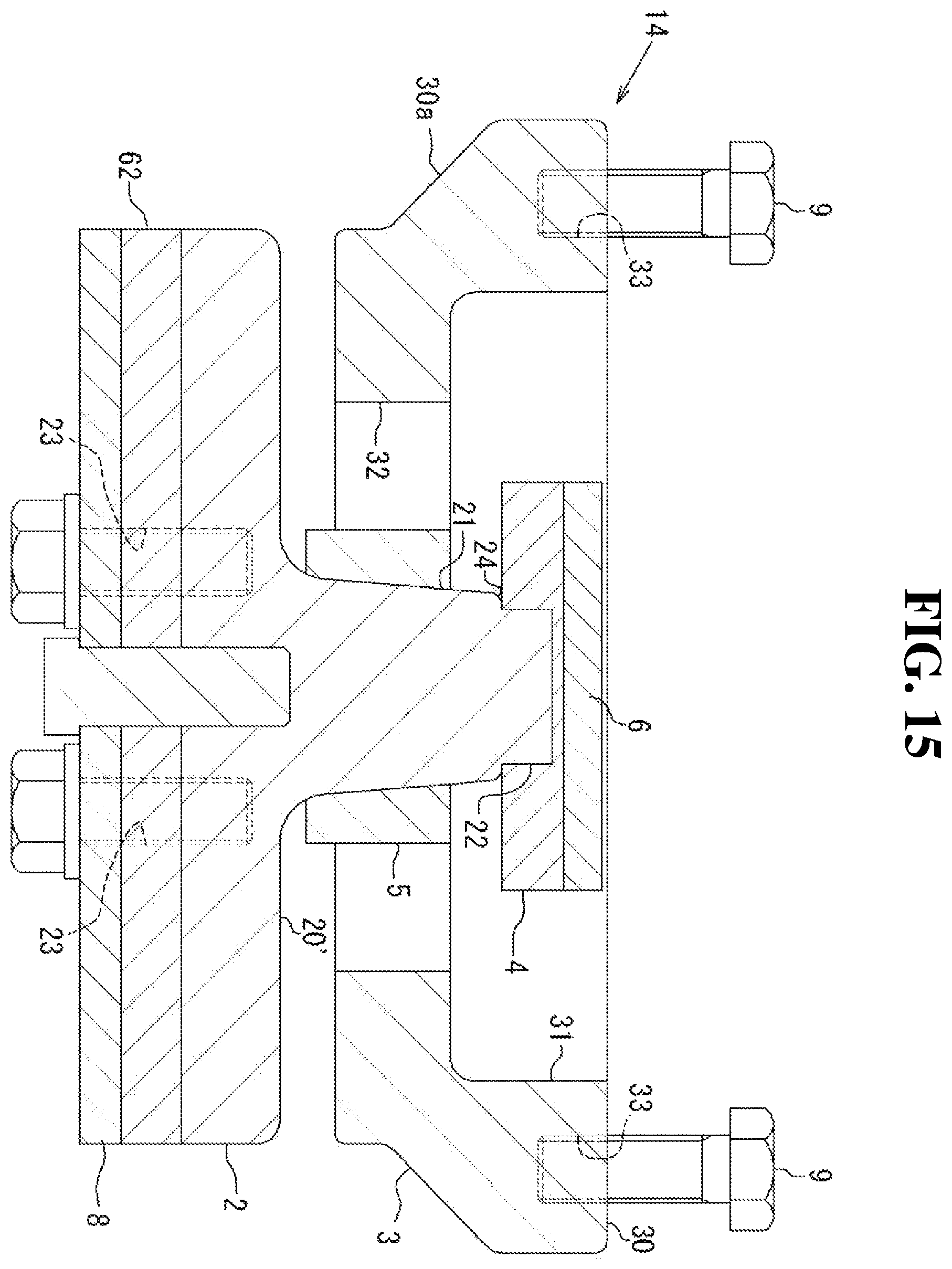 Patent US12448741 Figure 15 – Seismic reinforcement device for bridge