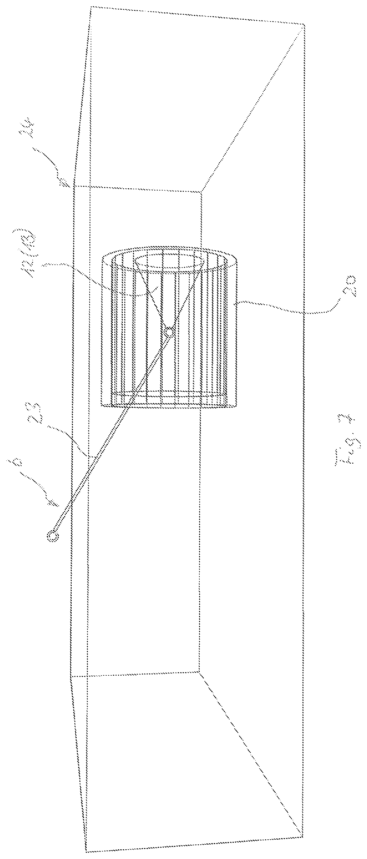 Patent US12448743 Figure 7 – Protective structure and method for dissipating tensile load applied to a support cable in a support cable arrangement of the protective structure
