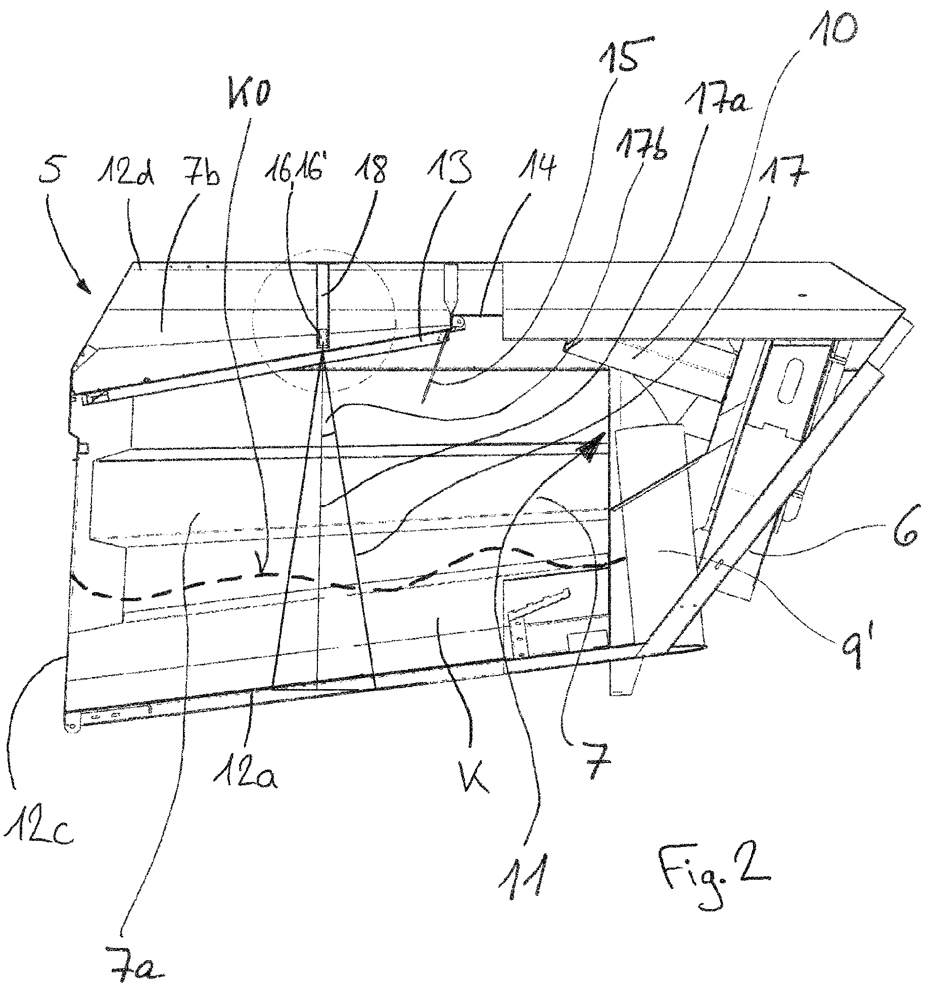 Patent US12448744 Figure 2 – Self-propelled sweeping machine