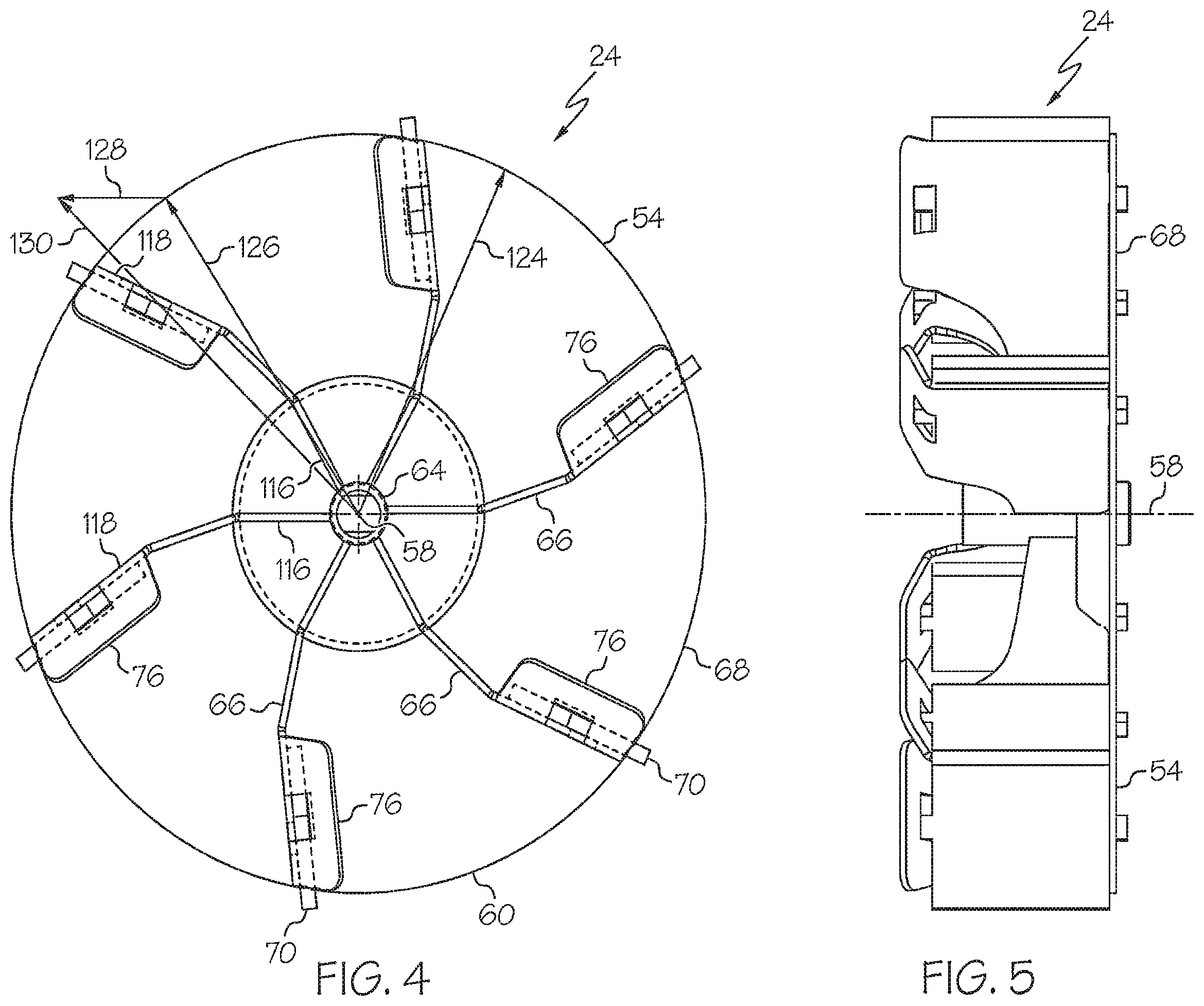 Patent US12448746 Figure 3 – Snow thrower impeller