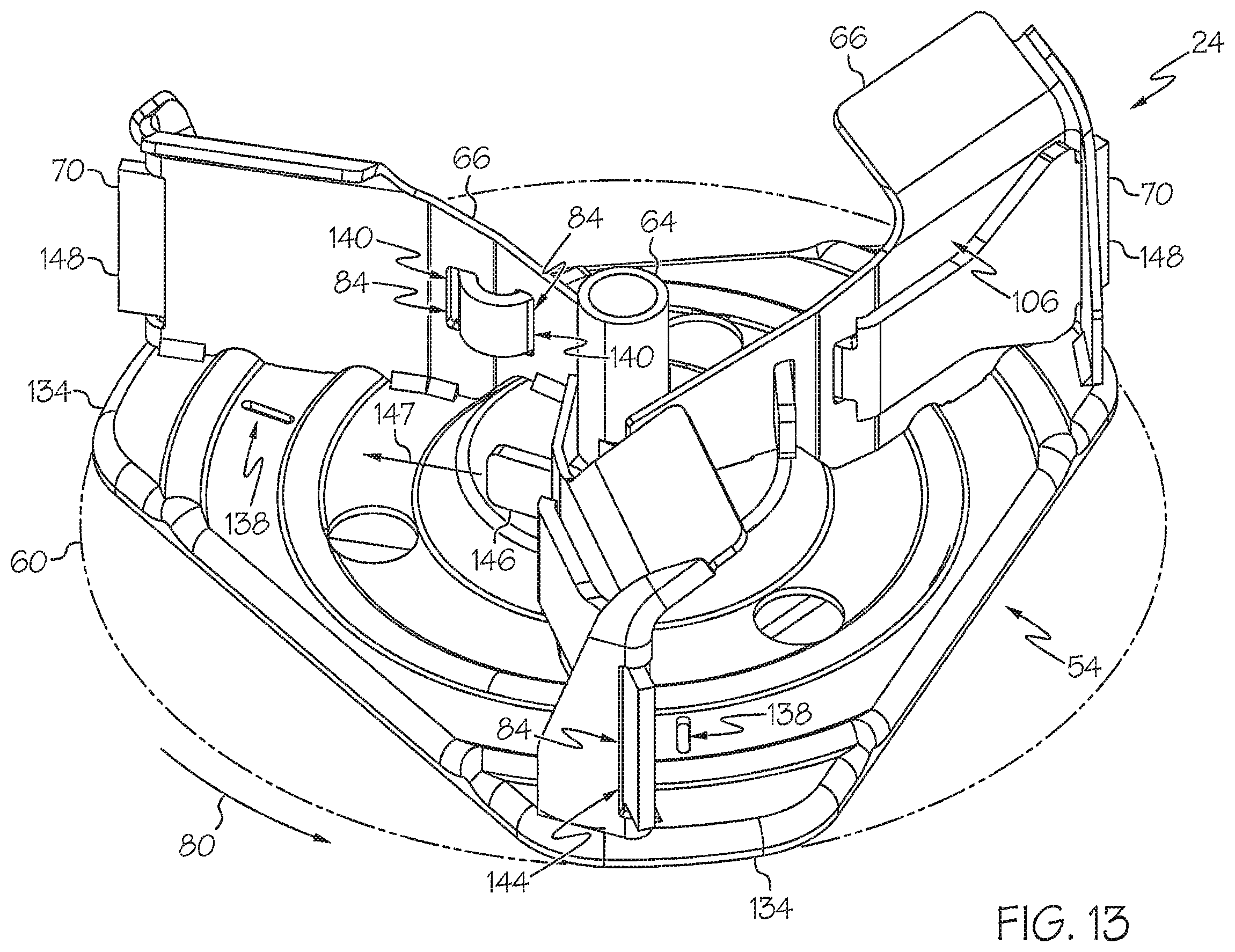 Patent US12448746 Figure 10 – Snow thrower impeller