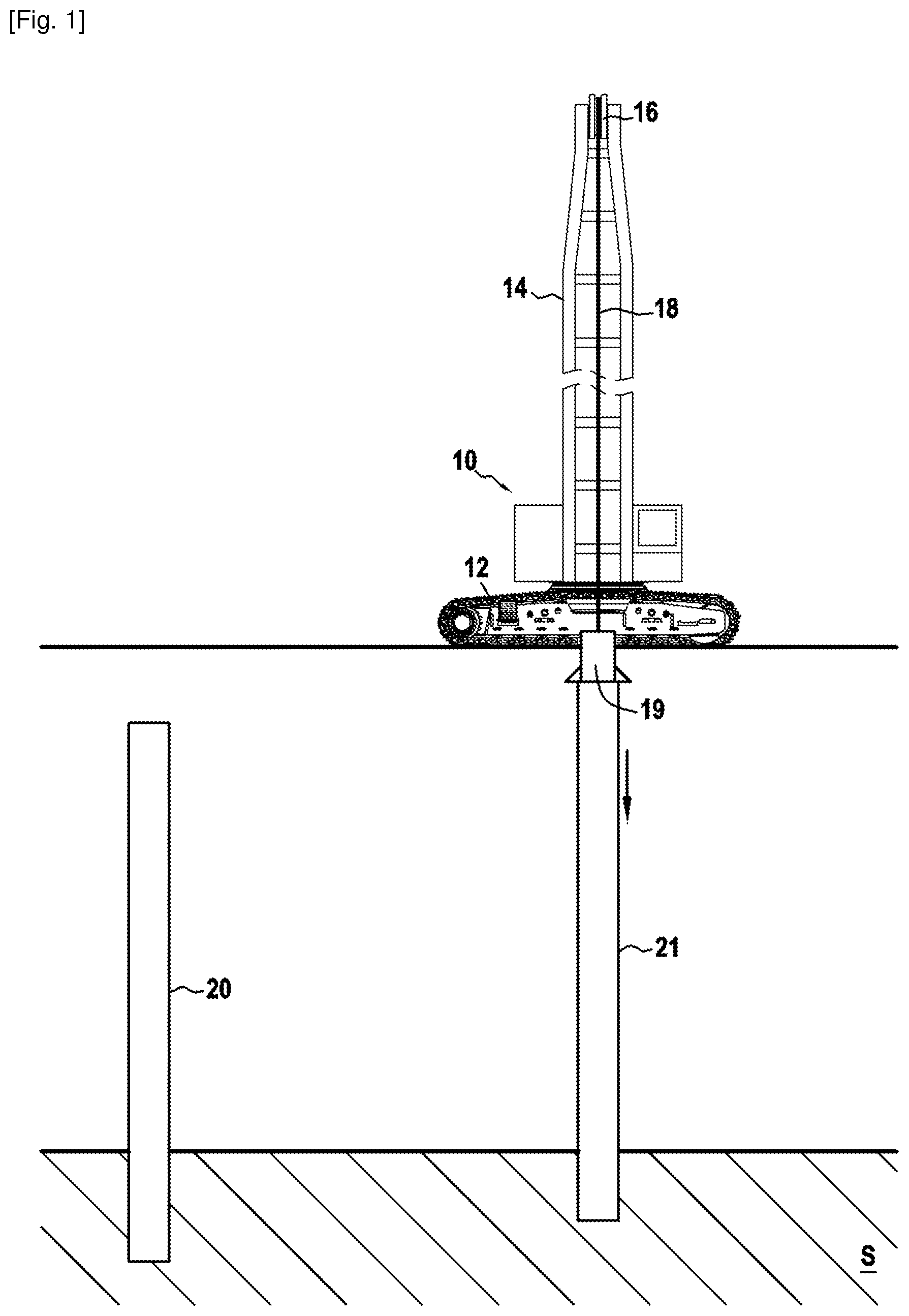 Patent US12448750 — Method for producing a retaining wall — Figure 1