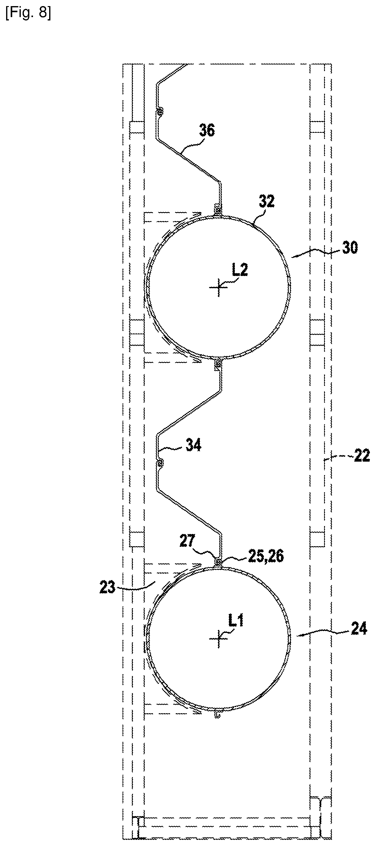 Patent US12448750 Figure 8 – Method for producing a retaining wall