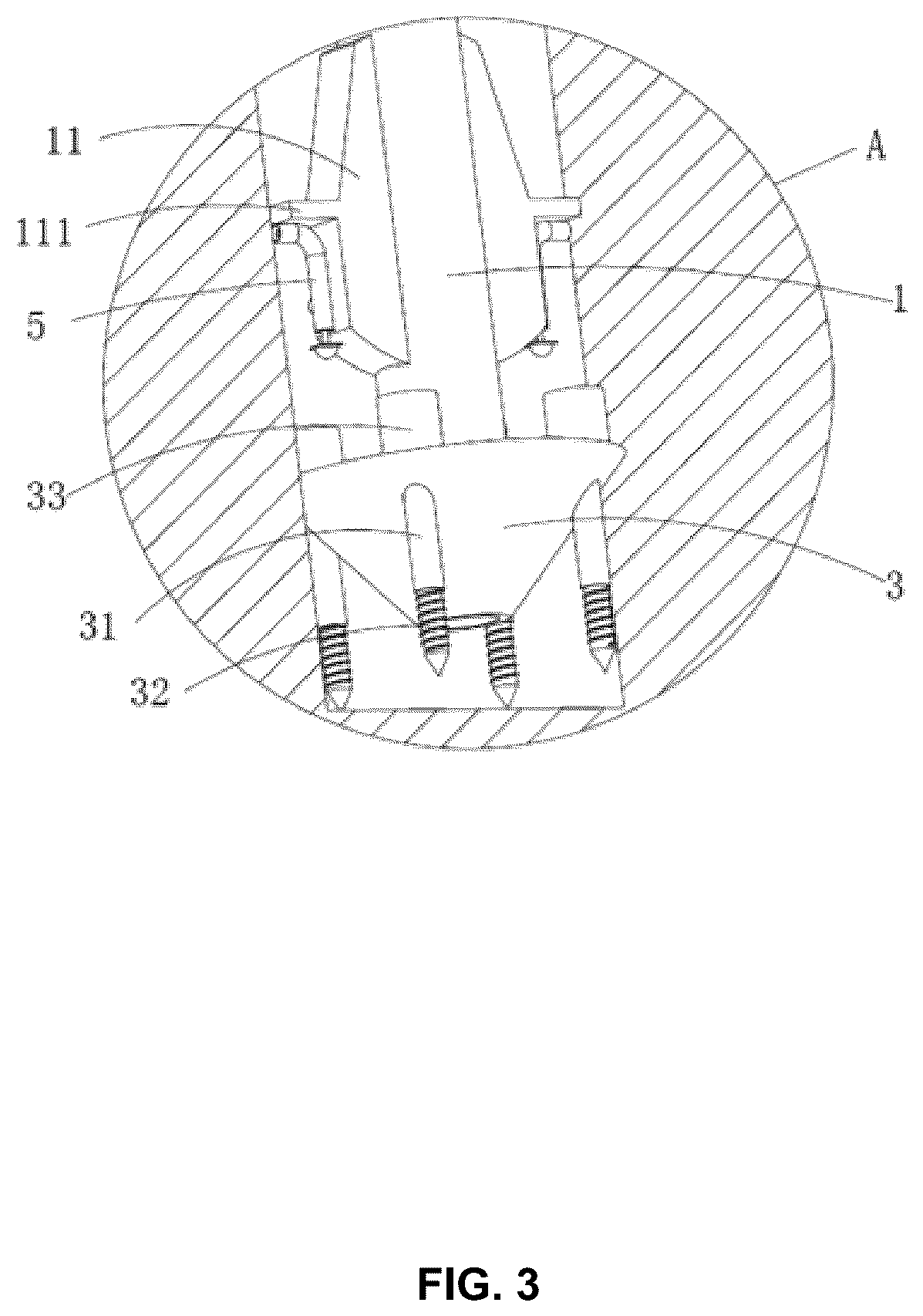 Patent US12448751 Figure 3 – Anti-frost heave pile foundation support device