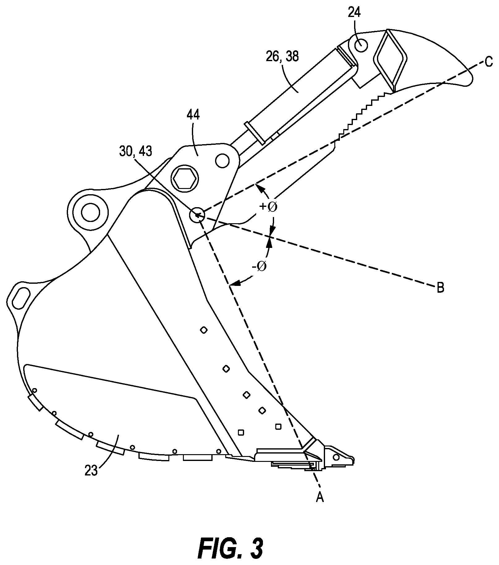 Patent US12448752 Figure 3 – Work tool position control