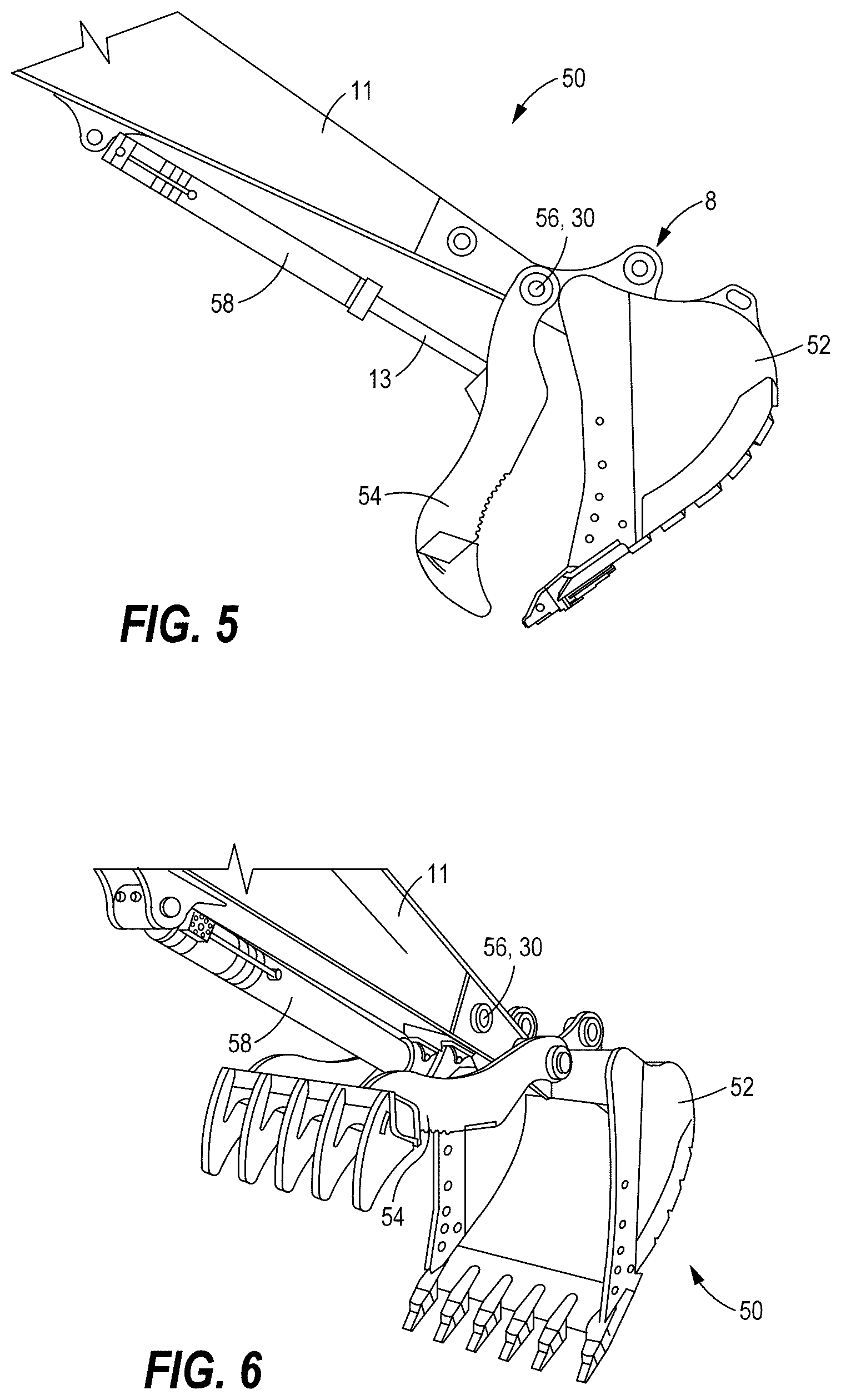 Patent US12448752 Figure 5 – Work tool position control