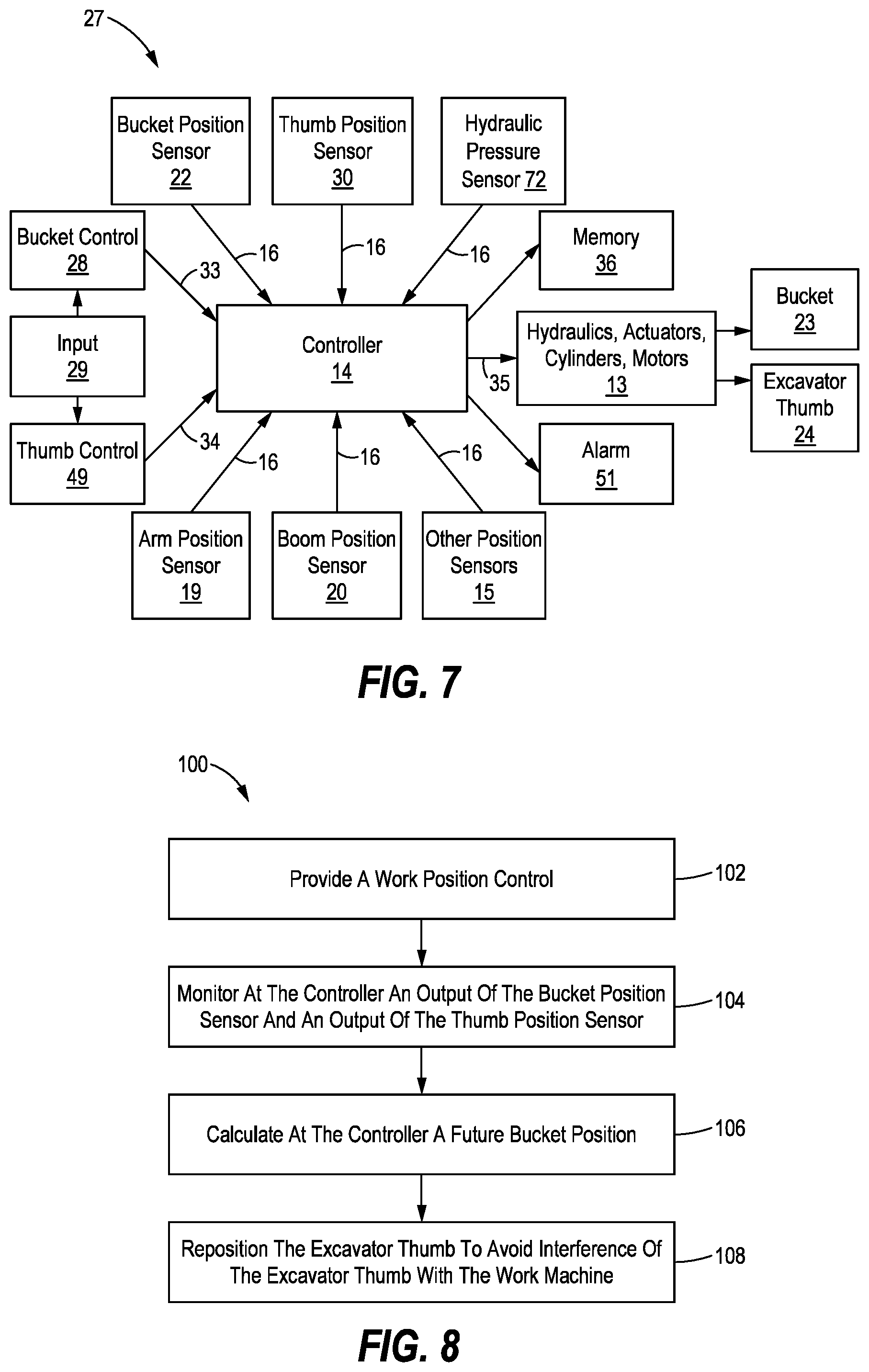 Patent US12448752 Figure 6 – Work tool position control