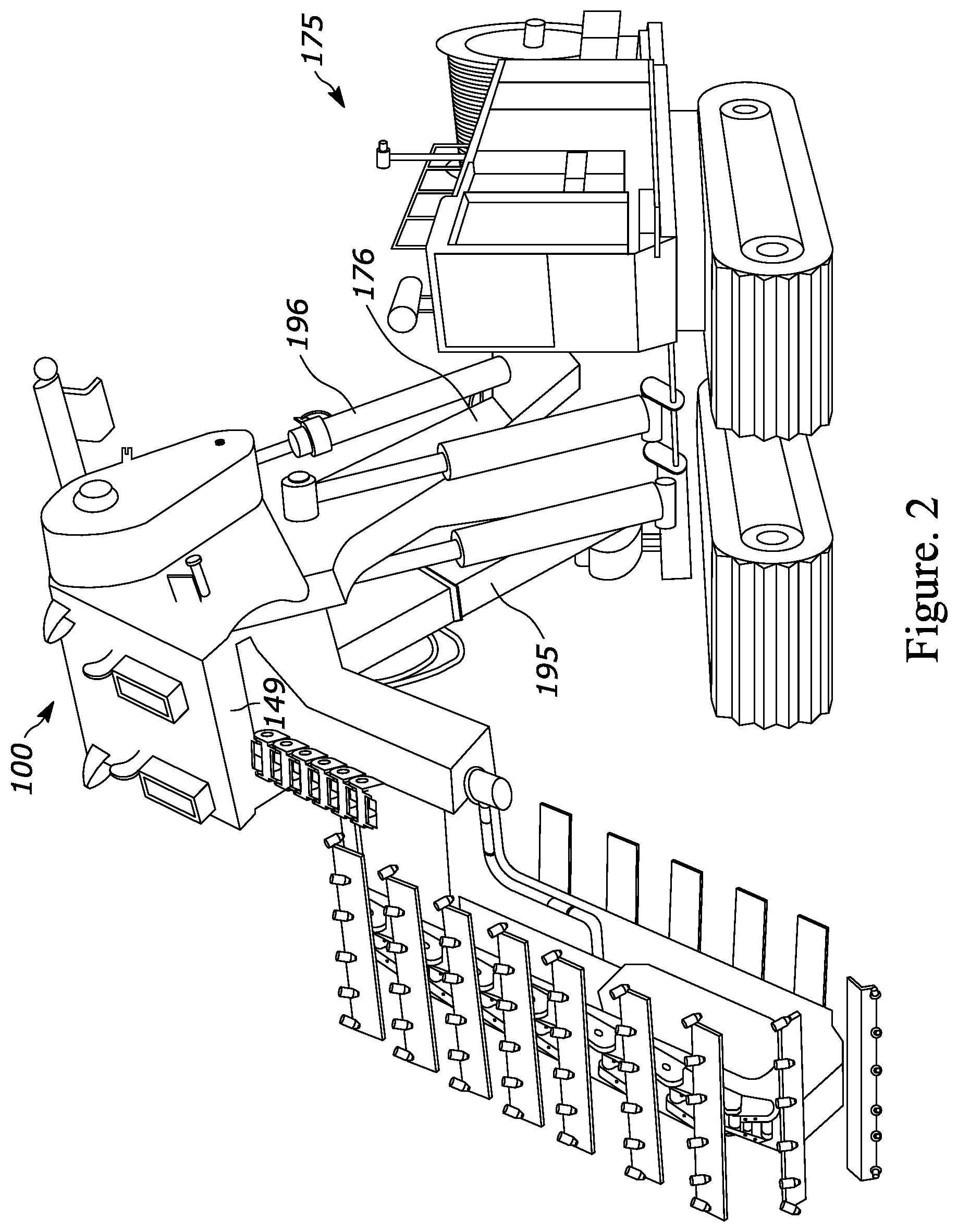 Patent US12448753 Figure 2 – Offset box apparatus for a trencher