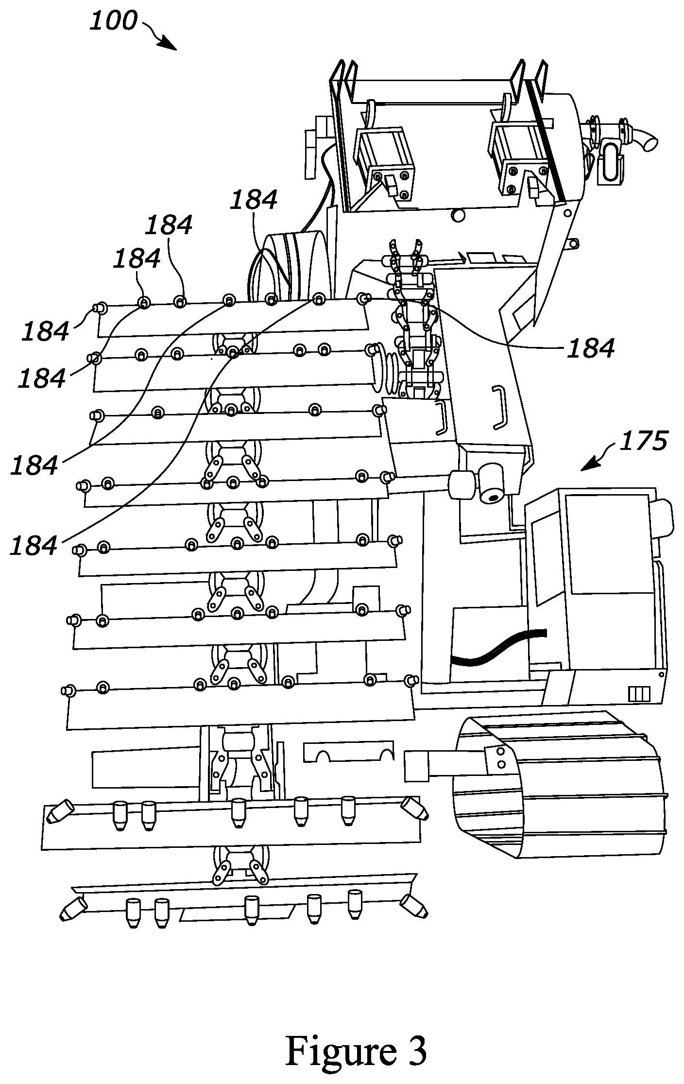 Patent US12448753 Figure 3 – Offset box apparatus for a trencher