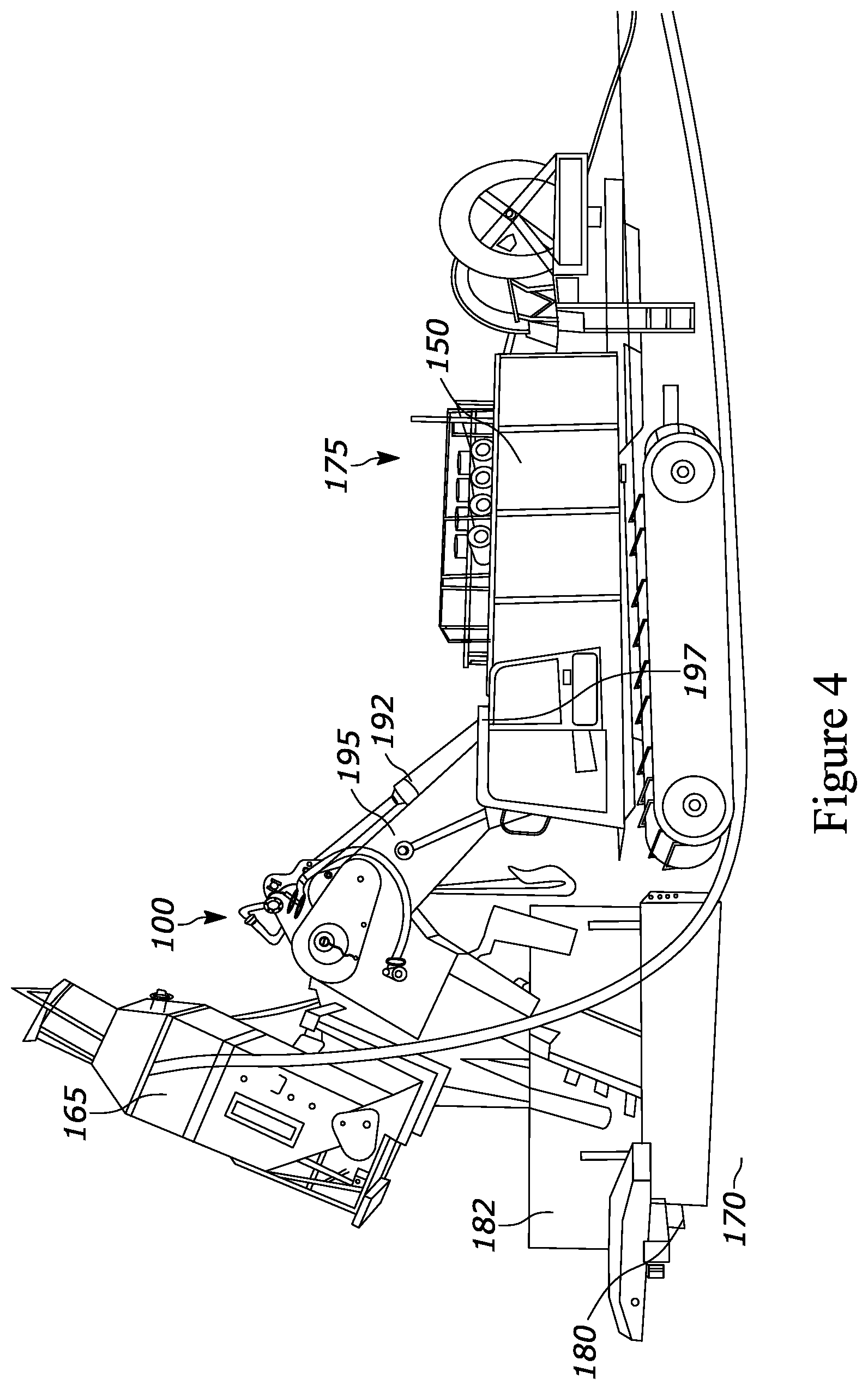 Patent US12448753 Figure 4 – Offset box apparatus for a trencher