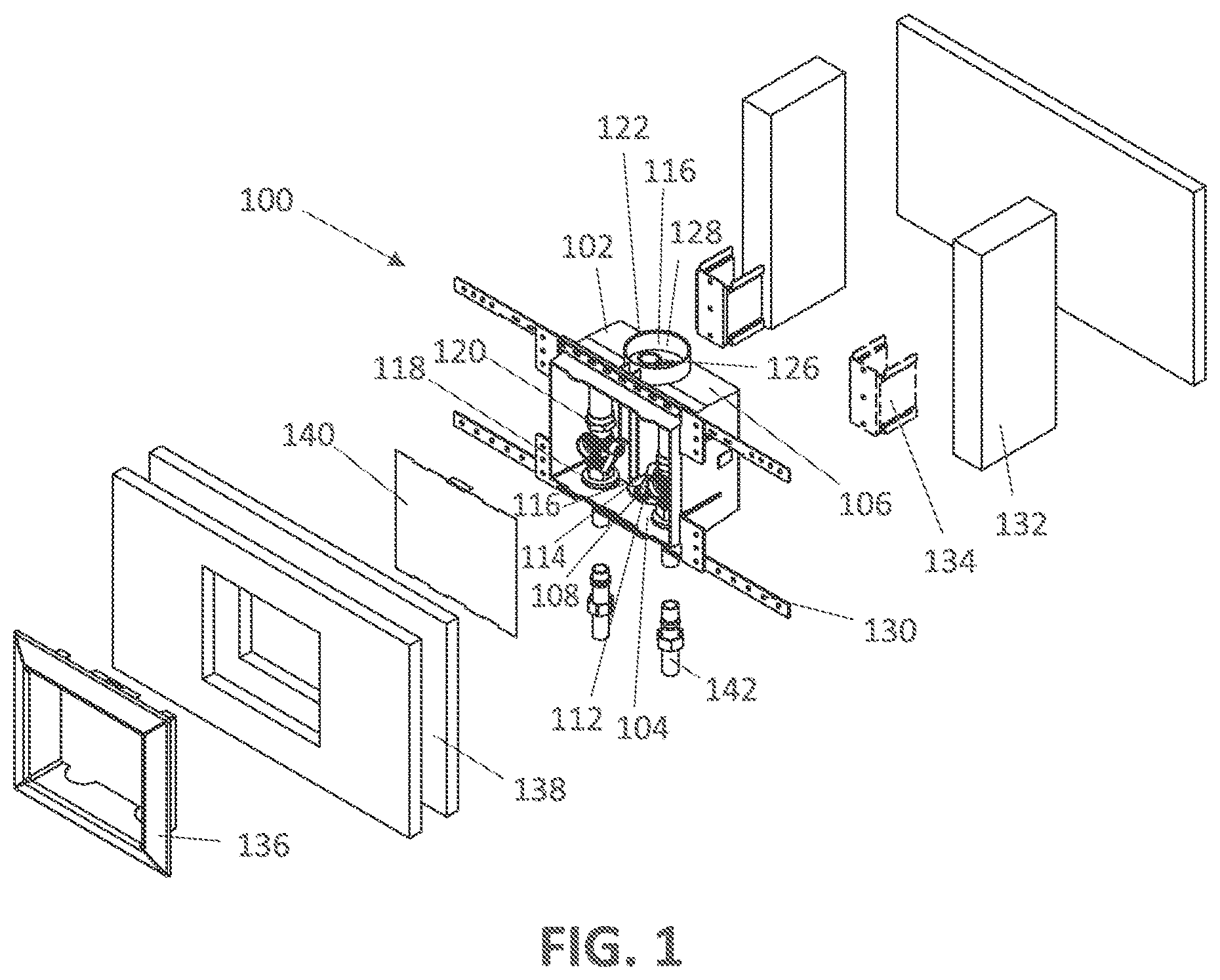 Patent US12448758 Figure 1 – Appliance outlet box