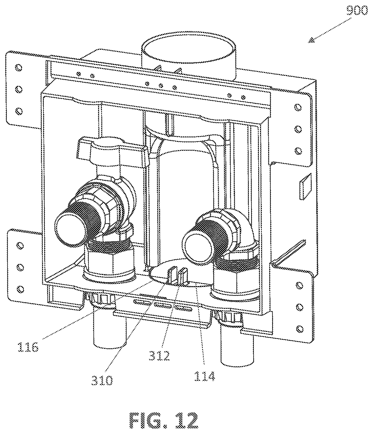 Patent US12448758 Figure 12 – Appliance outlet box