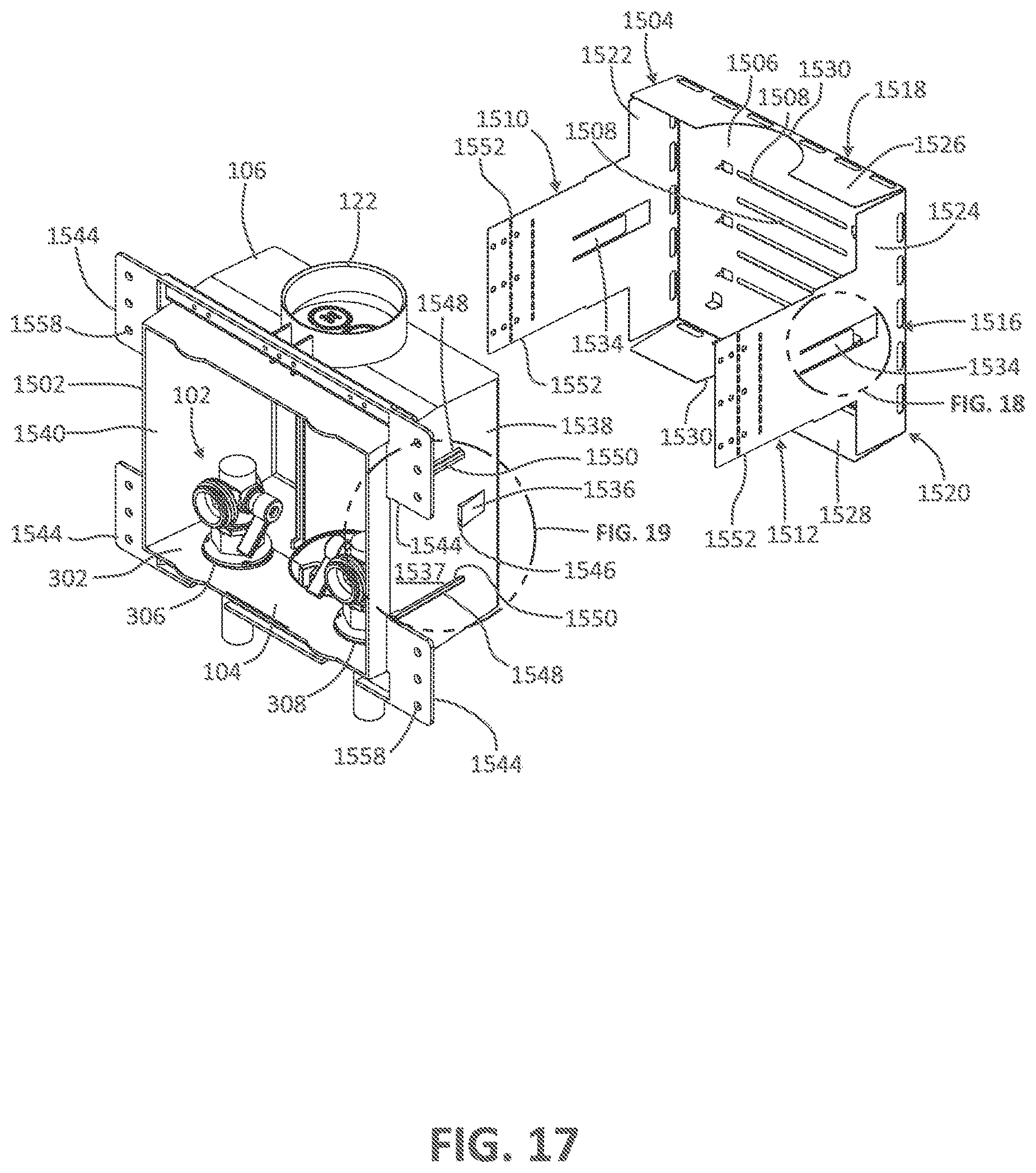 Patent US12448758 Figure 17 – Appliance outlet box