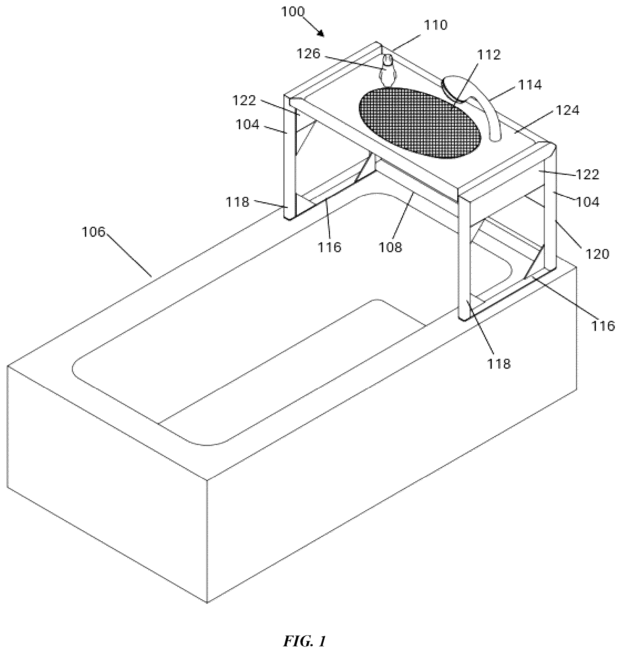 Patent US12448759 Figure 1 – Roger's EZ shower