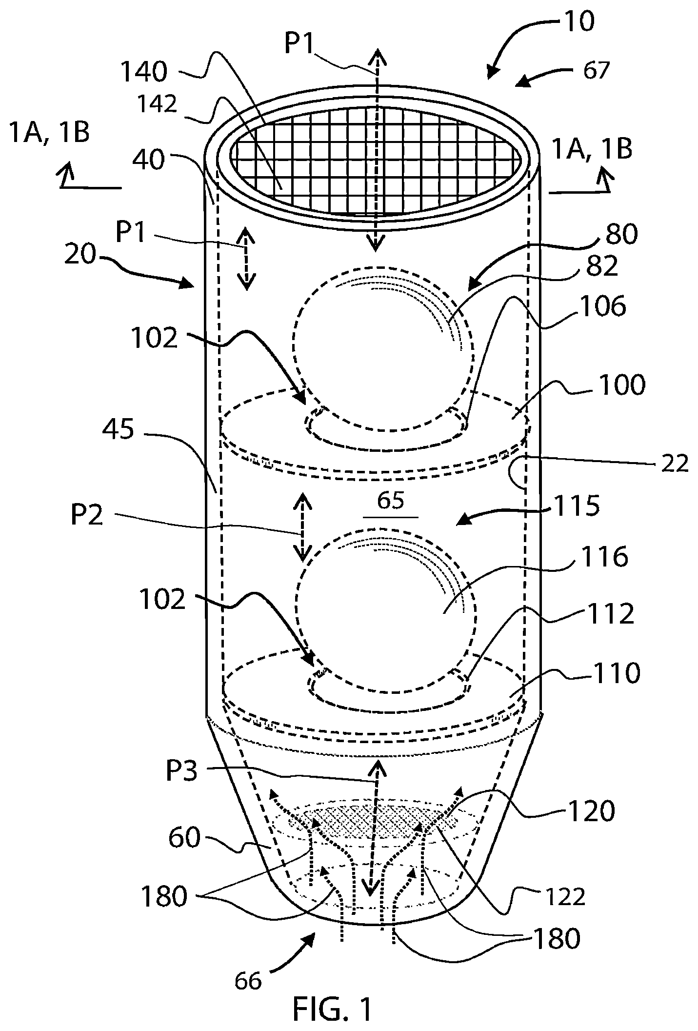 Patent US12448762 Figure 1 – Dual air admittance valve