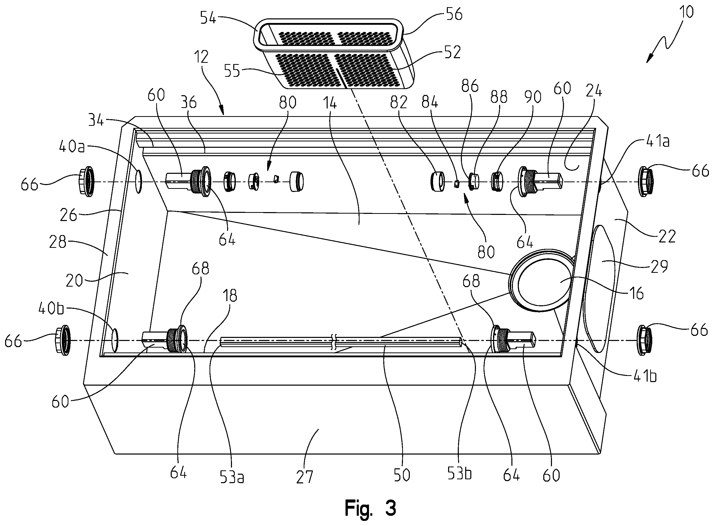 Patent US12448763 Figure 4 – Towel bar sink