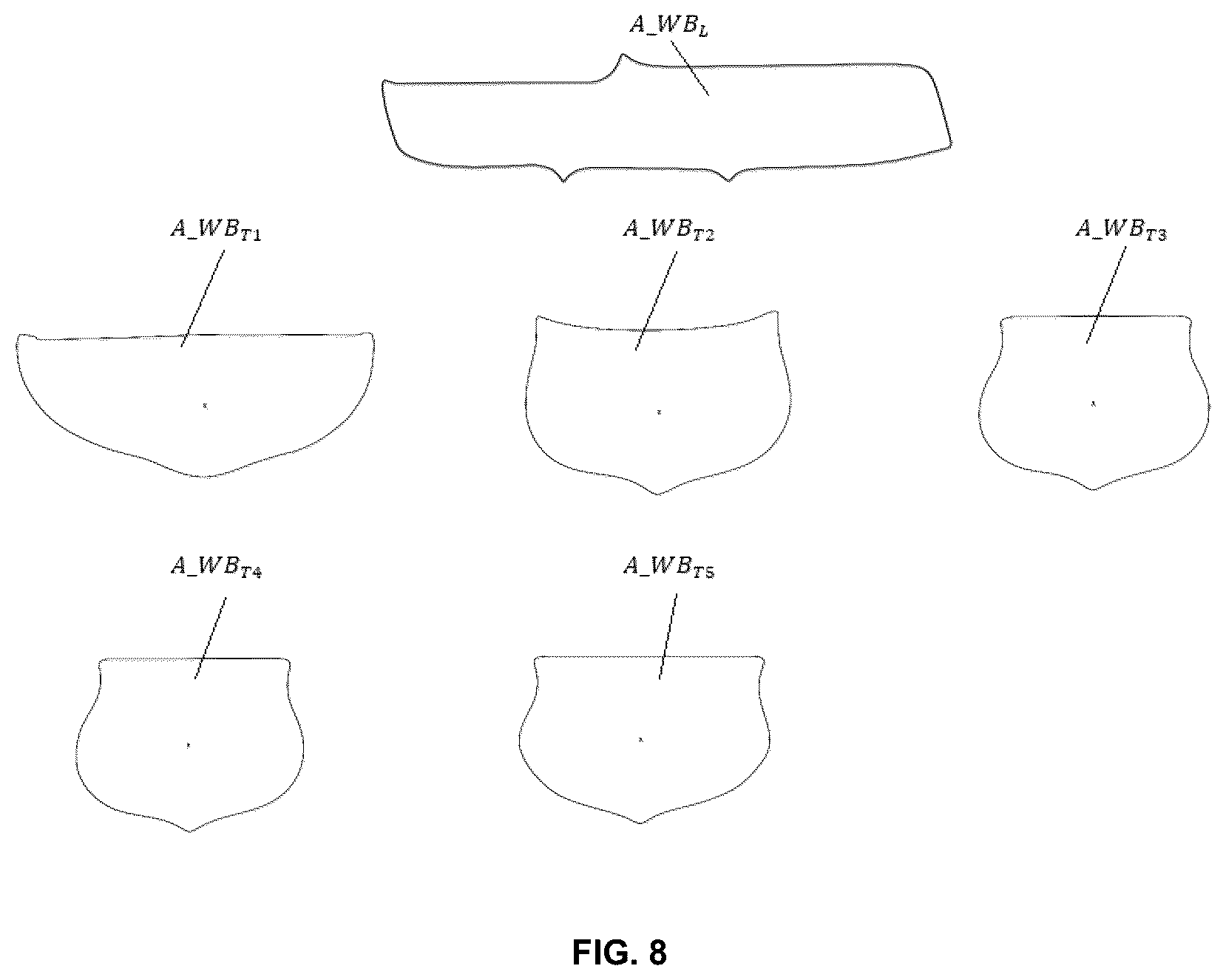 Patent US12448766 Figure 8 – Open-rim toilet with ports and openings in the rim and a wider discharge channel entrance to prevent blockage by waste