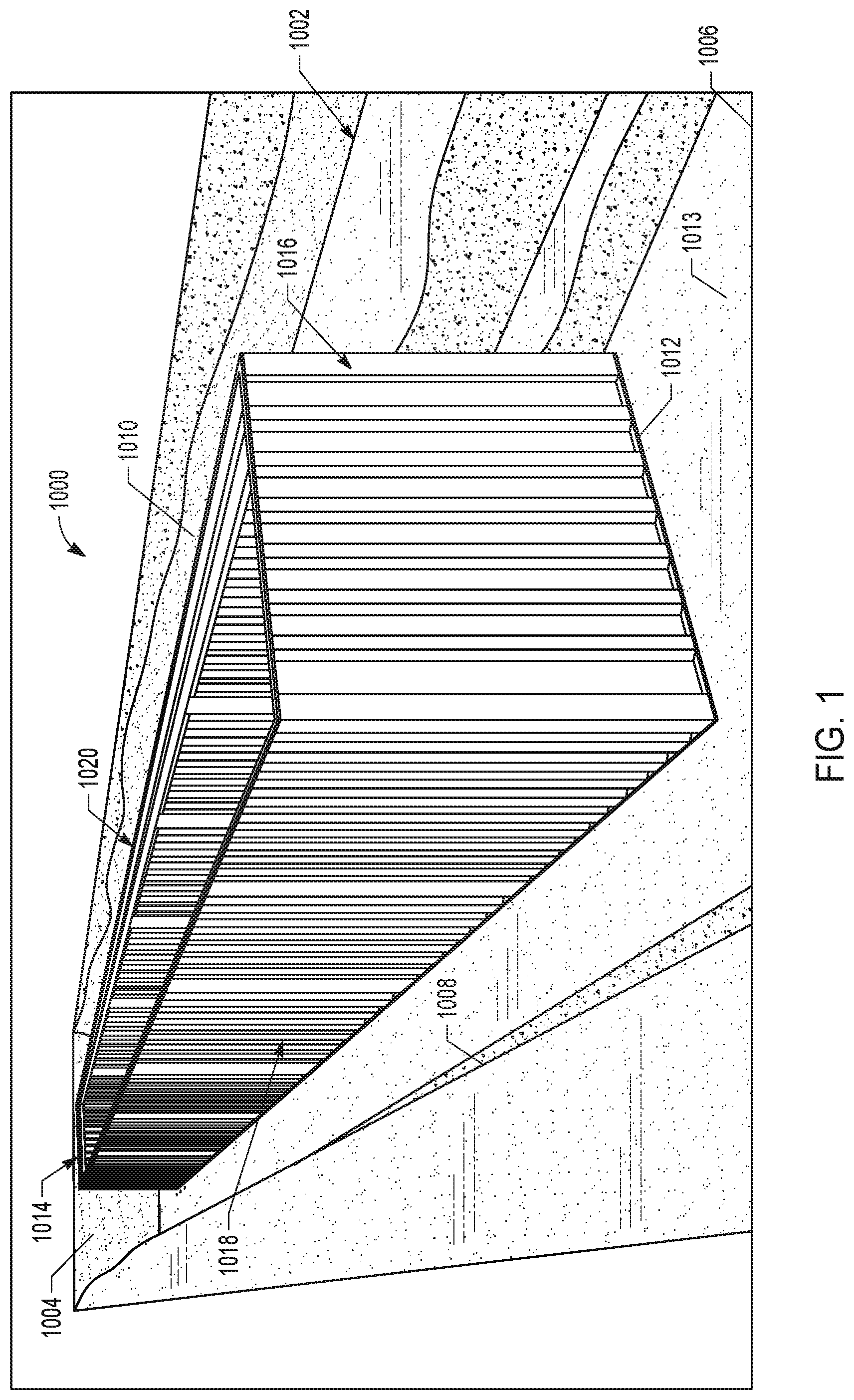 Patent US12448769 Figure 1 – Modular well cellar