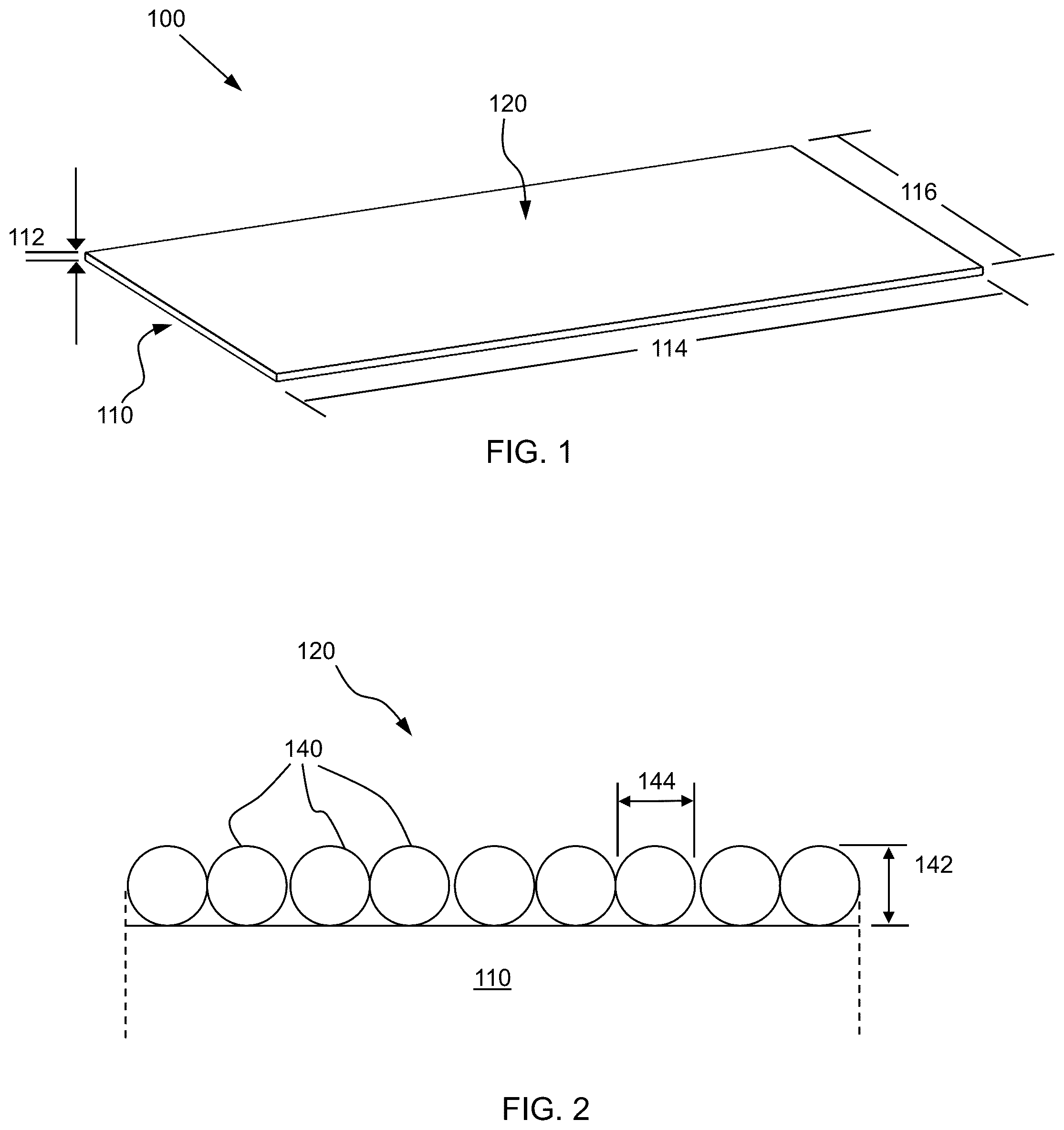 Patent US12448773 Figure 1 – Defect-hiding surface textures